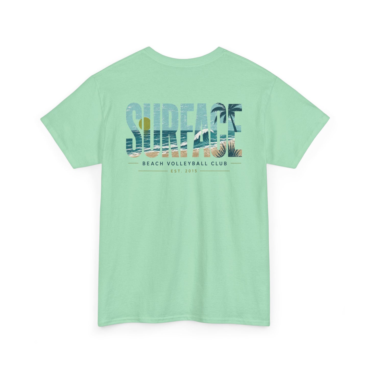 Surface Beach Volleyball Club T-Shirt — Coastal Surf Graphic Tee