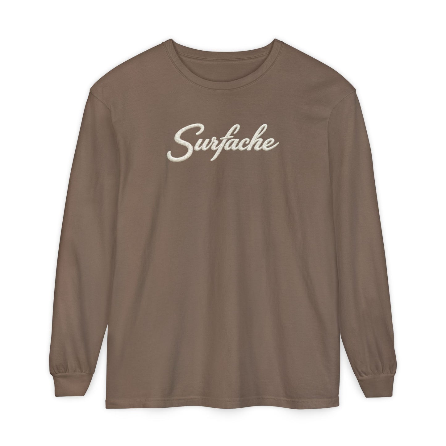 Surfache Long Sleeve T-Shirt — Coastal Wave Graphic Back
