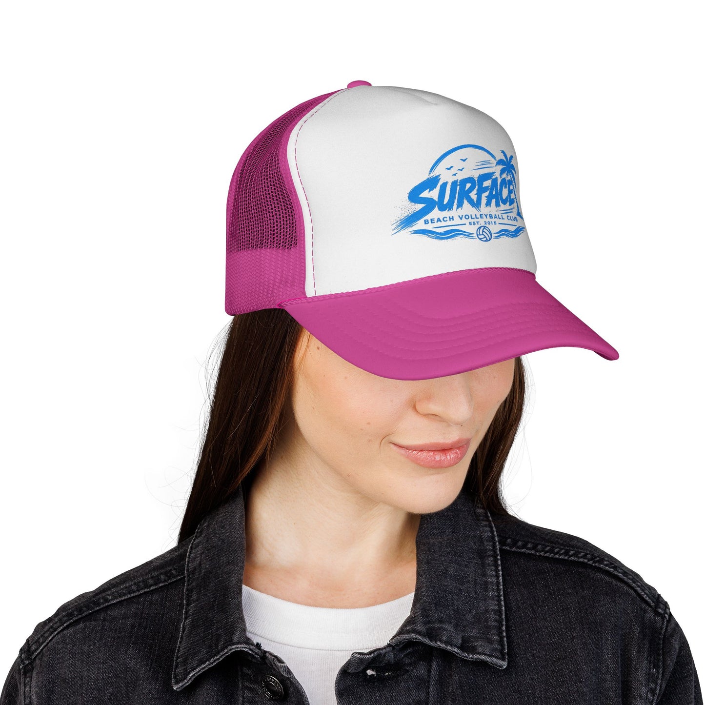 Surface Beach Volleyball Club Trucker Cap | Surf Palm Logo