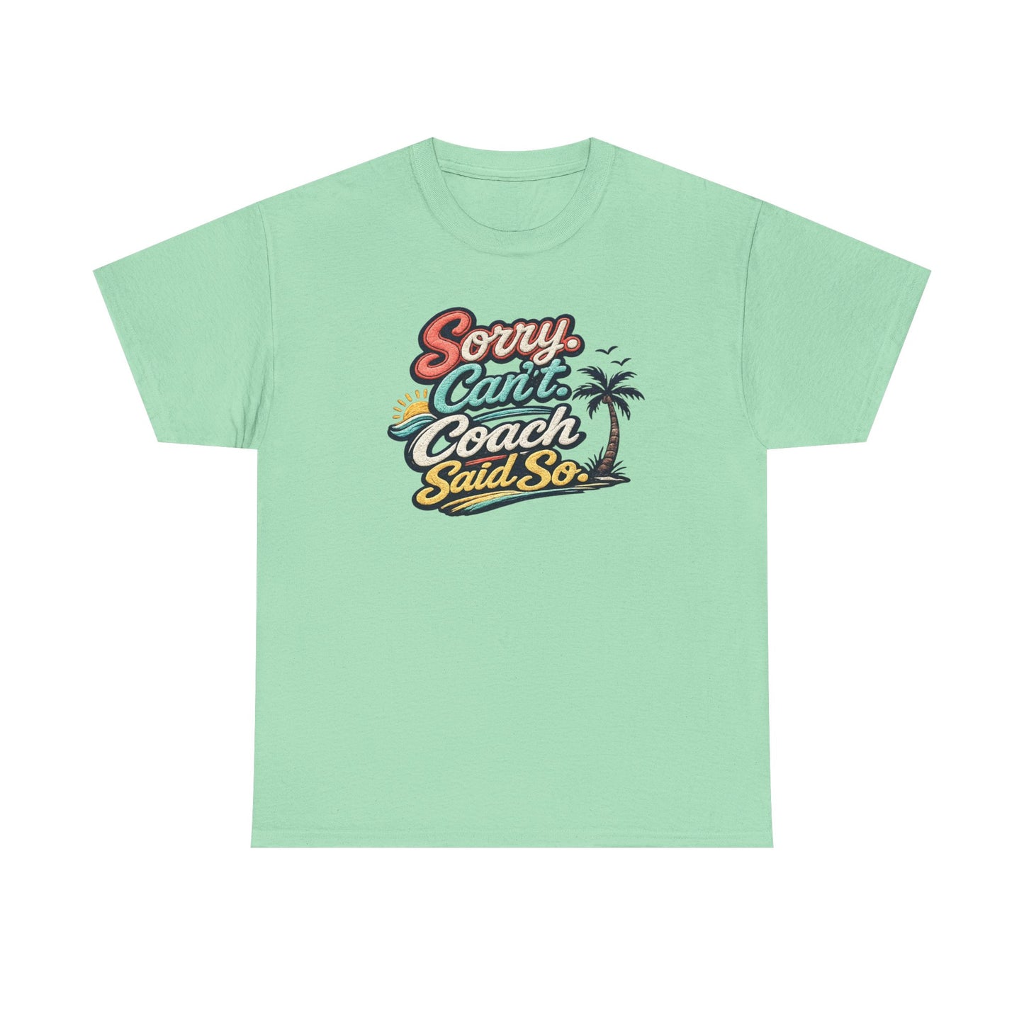 Beach Volleyball Tee — "Sorry, Can't. I’ve Got Beach Volleyball" Retro Graphic