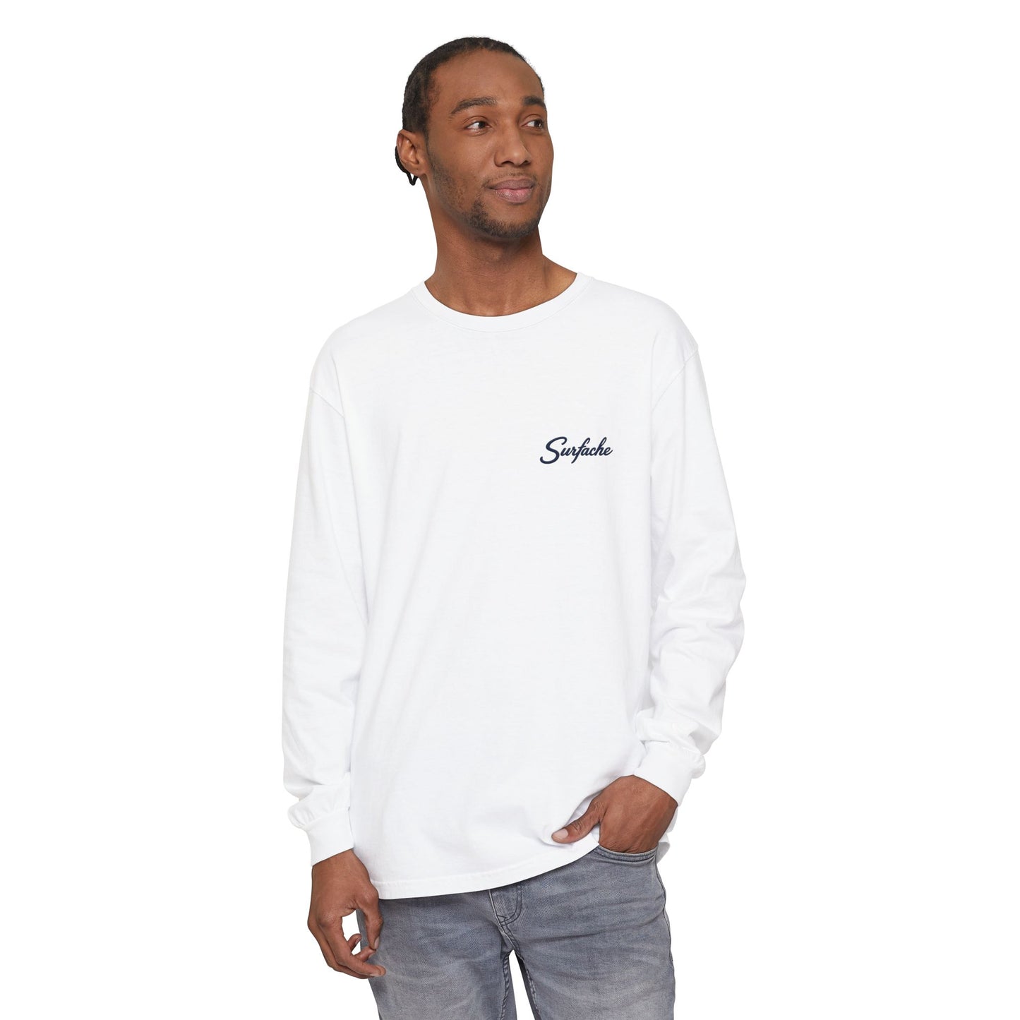 Surfache Long Sleeve T-Shirt — Coastal Heron Graphic