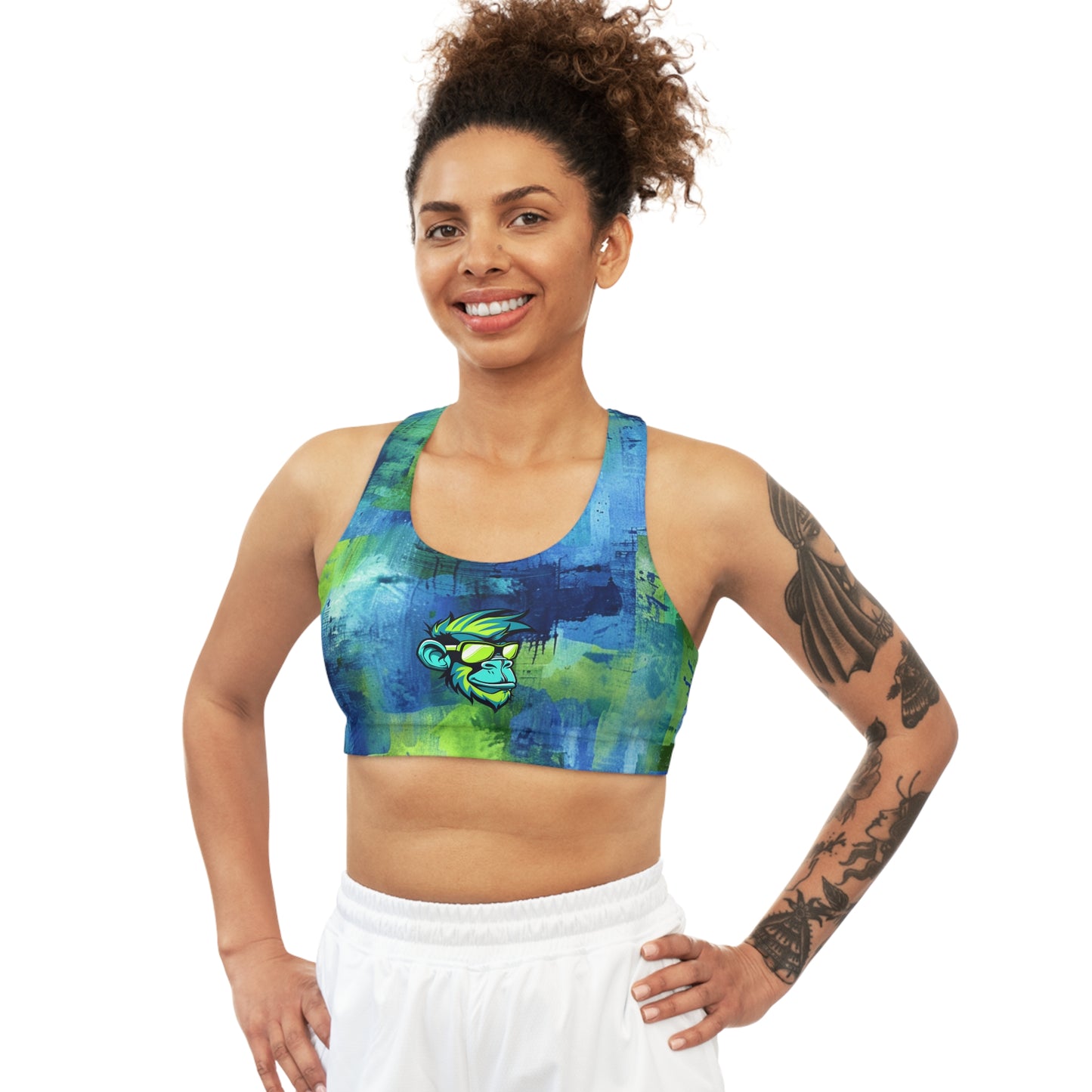 Surface Beach Volleyball Club Seamless Sports Bra (AOP)