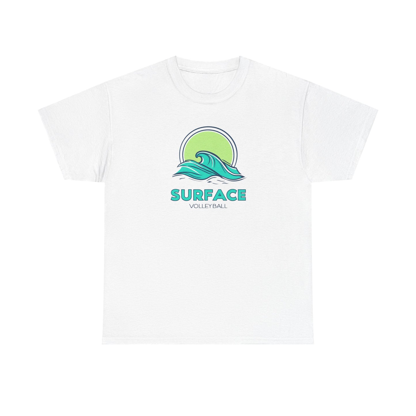 Surface Volleyball Tee — Retro Wave Surf Logo T‑Shirt