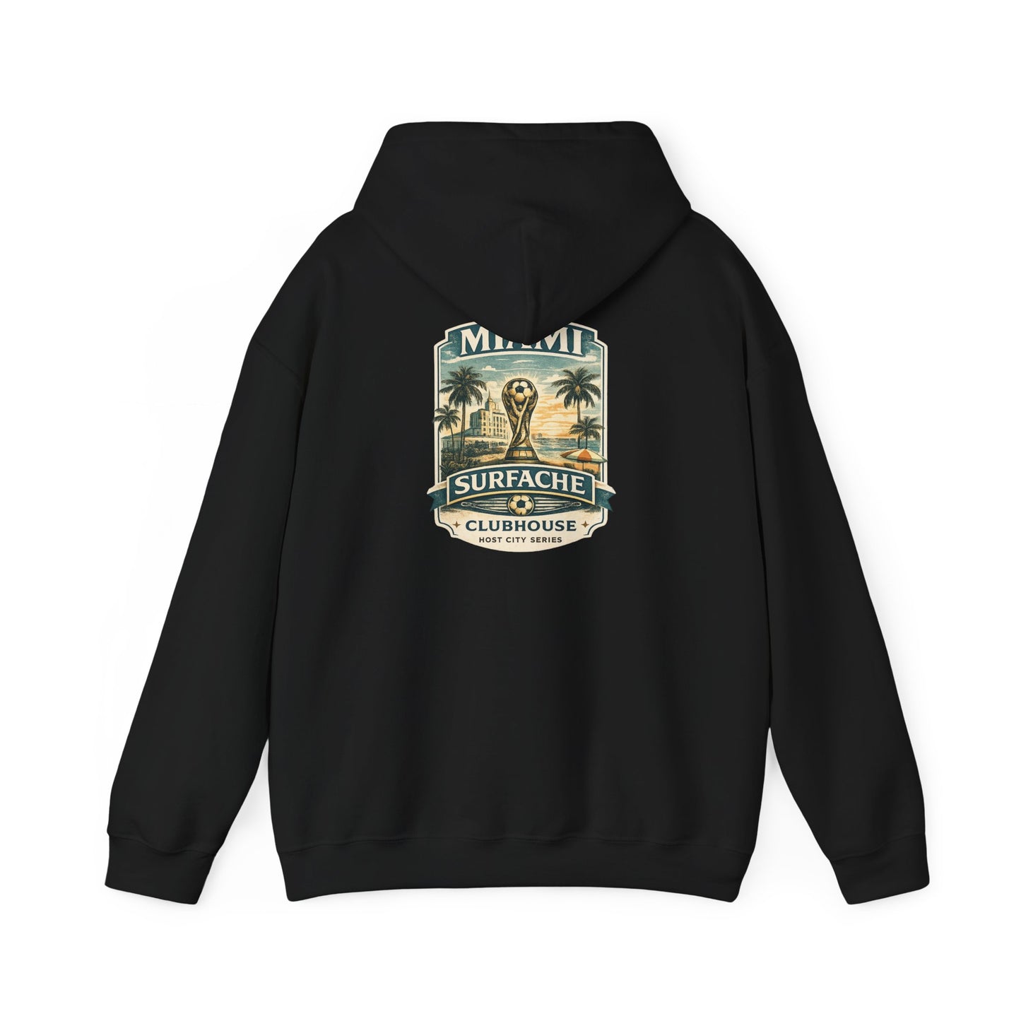 Surfache Hoodie — Miami Vintage Surf Club Logo Hooded Sweatshirt