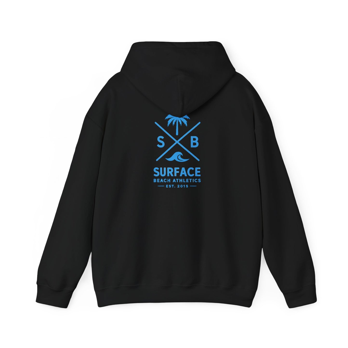 Surface Beach Athletics Hoodie — Palm Tree Surf Logo Pullover