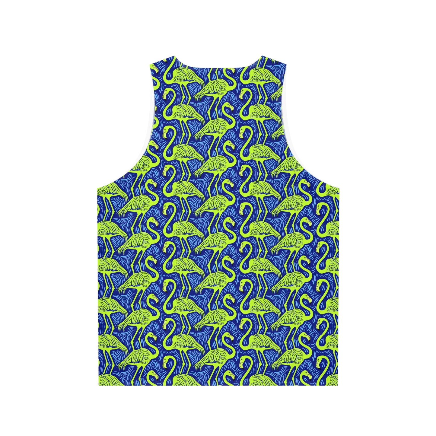 Flamingo Party Mascot Surface Beach Volleyball Club Unisex Tank Top (AOP)