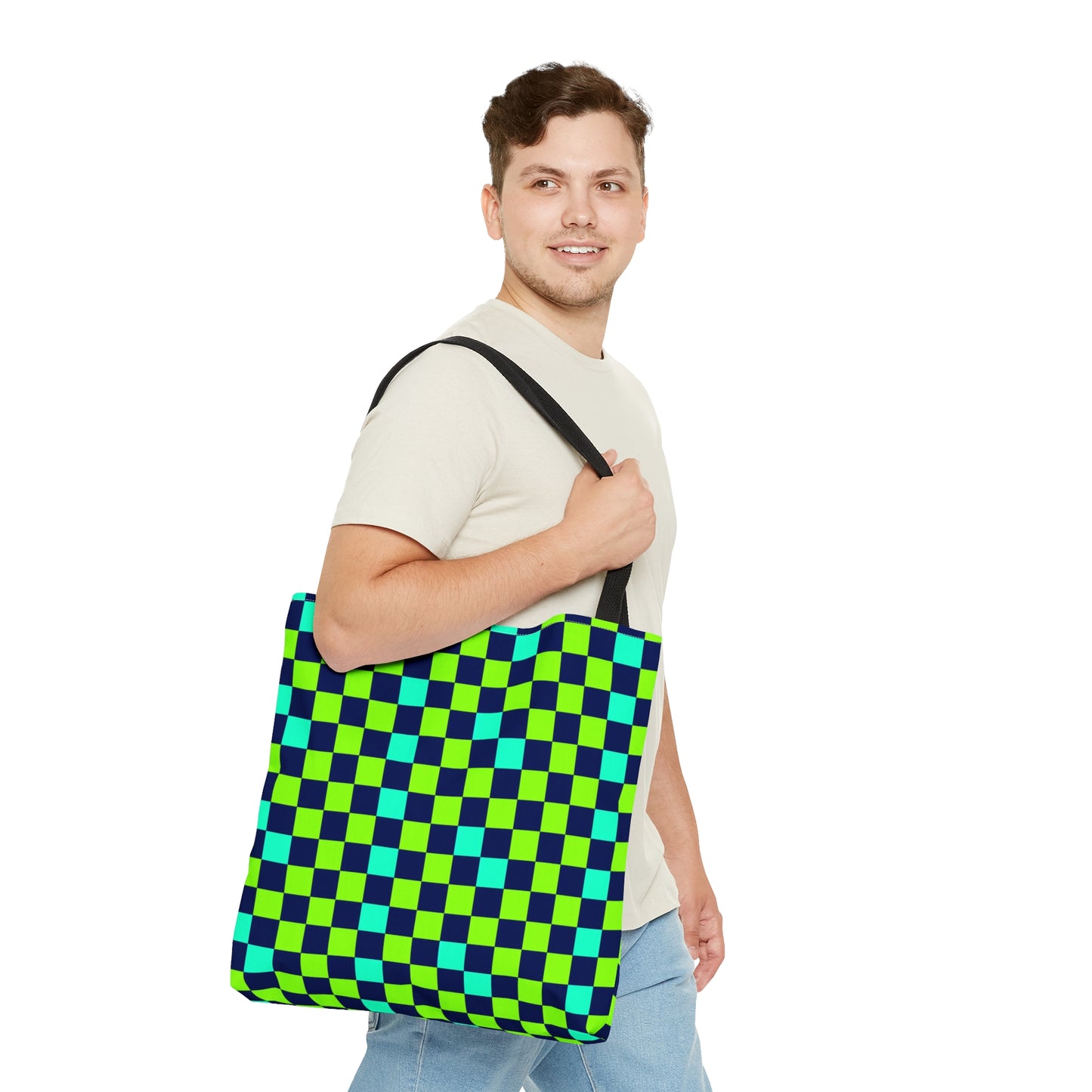 Moda Urbano Checkered Travel Tote Bag