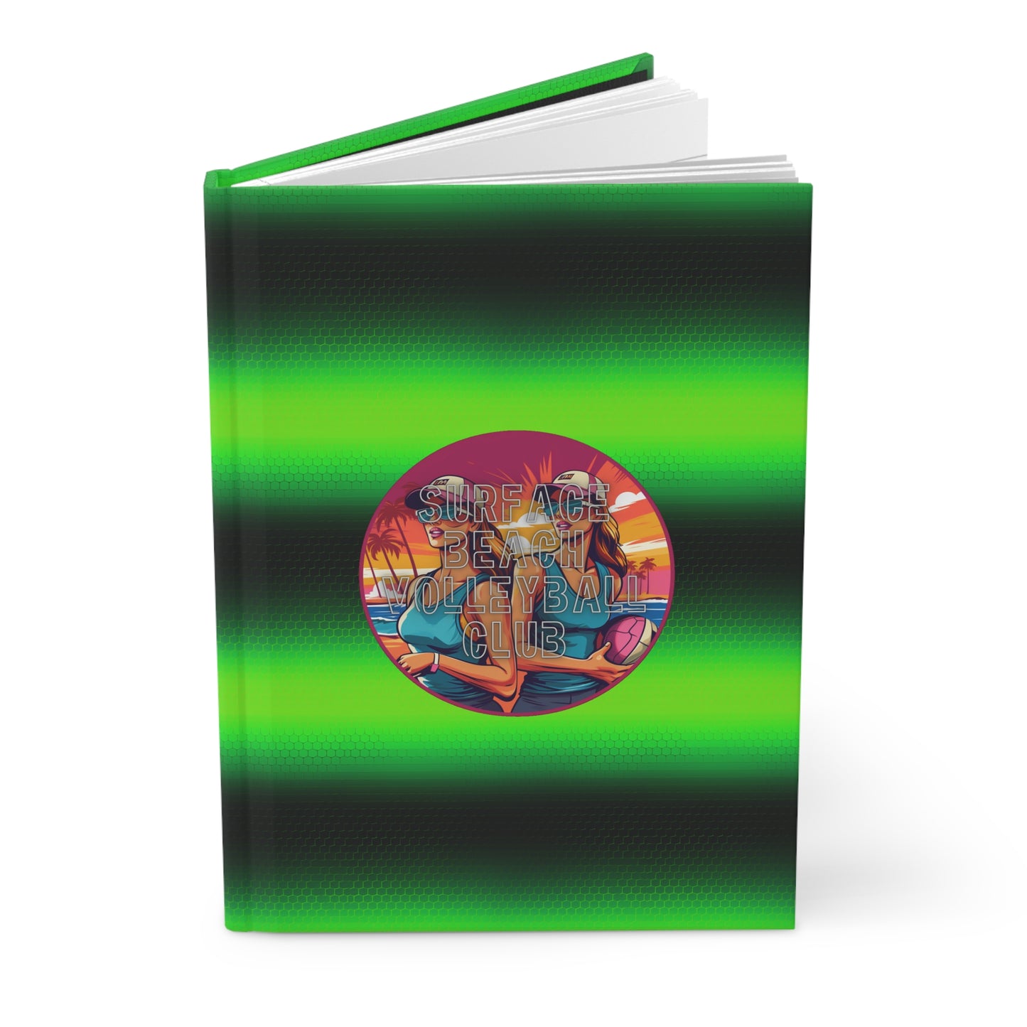 Surface Beach Volleyball Club Reflection Hardcover Journal Matte