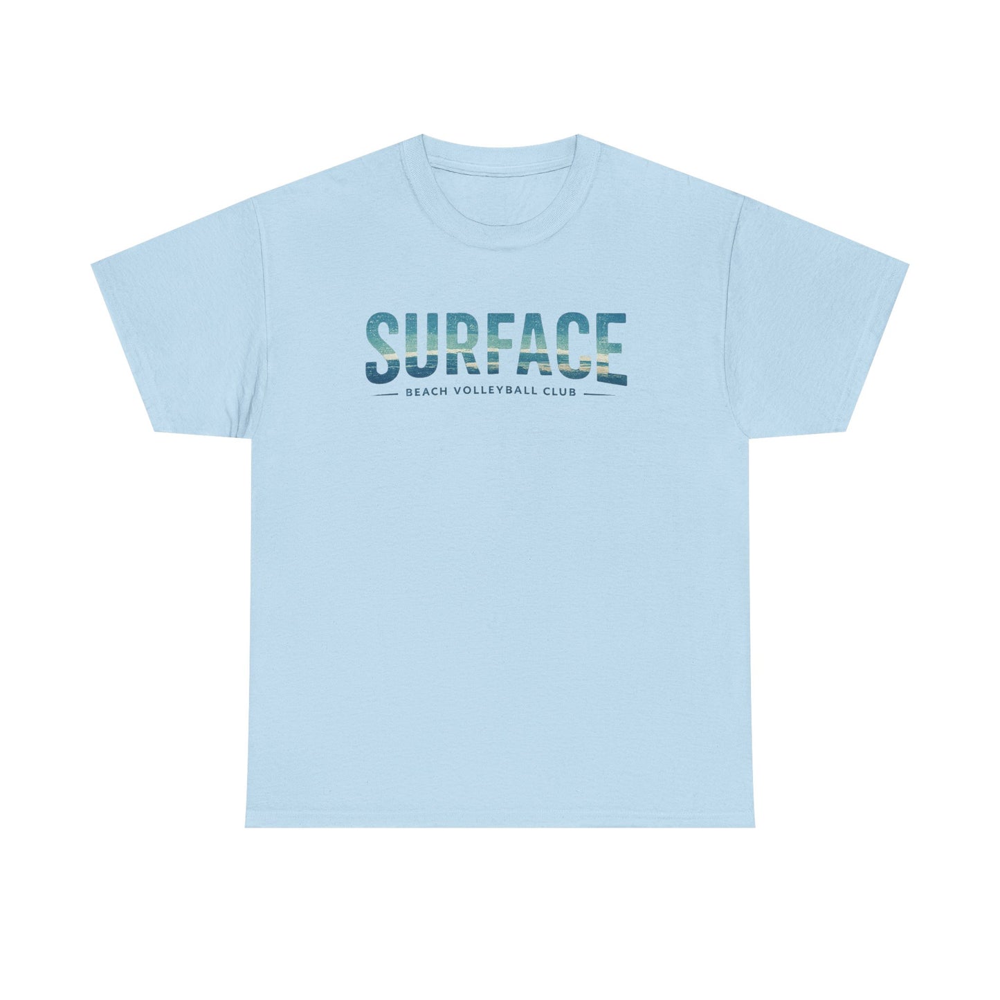 Surface Beach Club T-Shirt — Vintage Palm & Wave Logo Tee