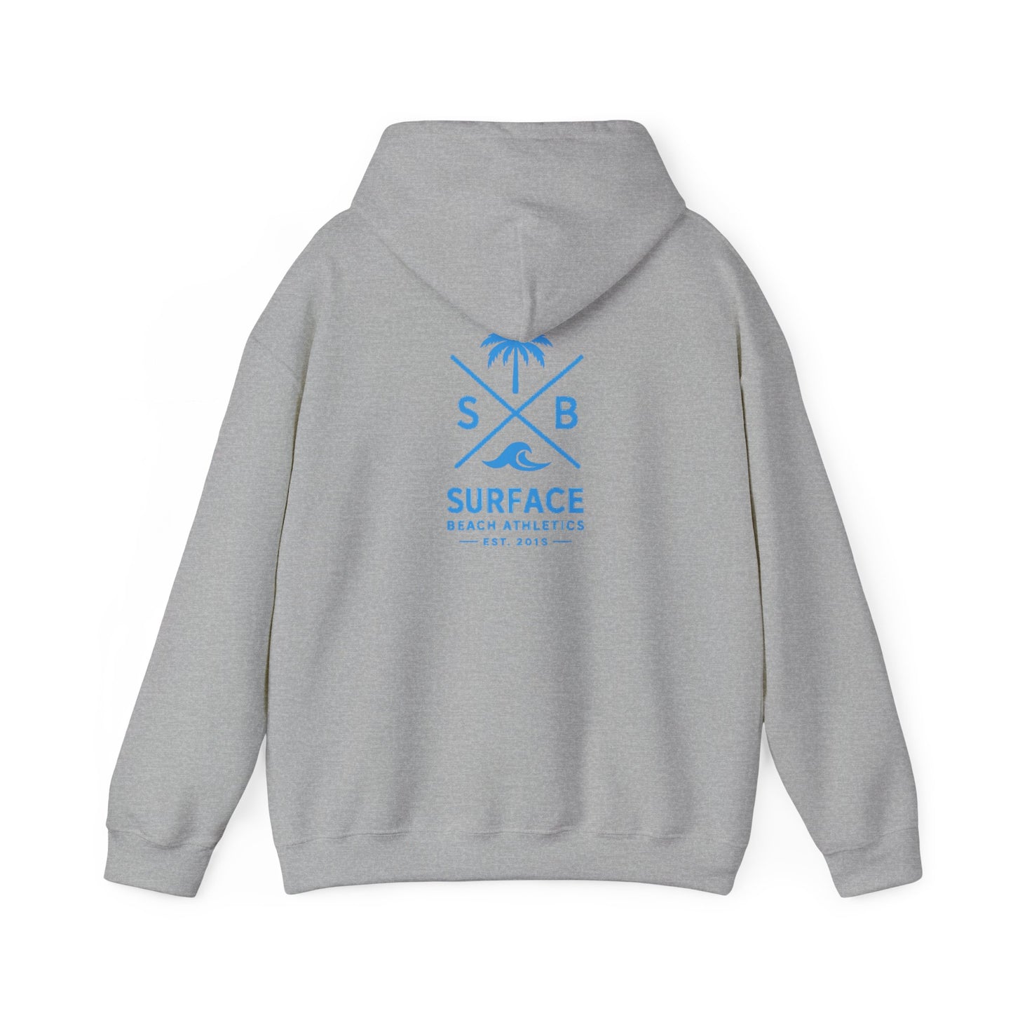Surface Beach Athletics Hoodie — Palm Tree Surf Logo Pullover