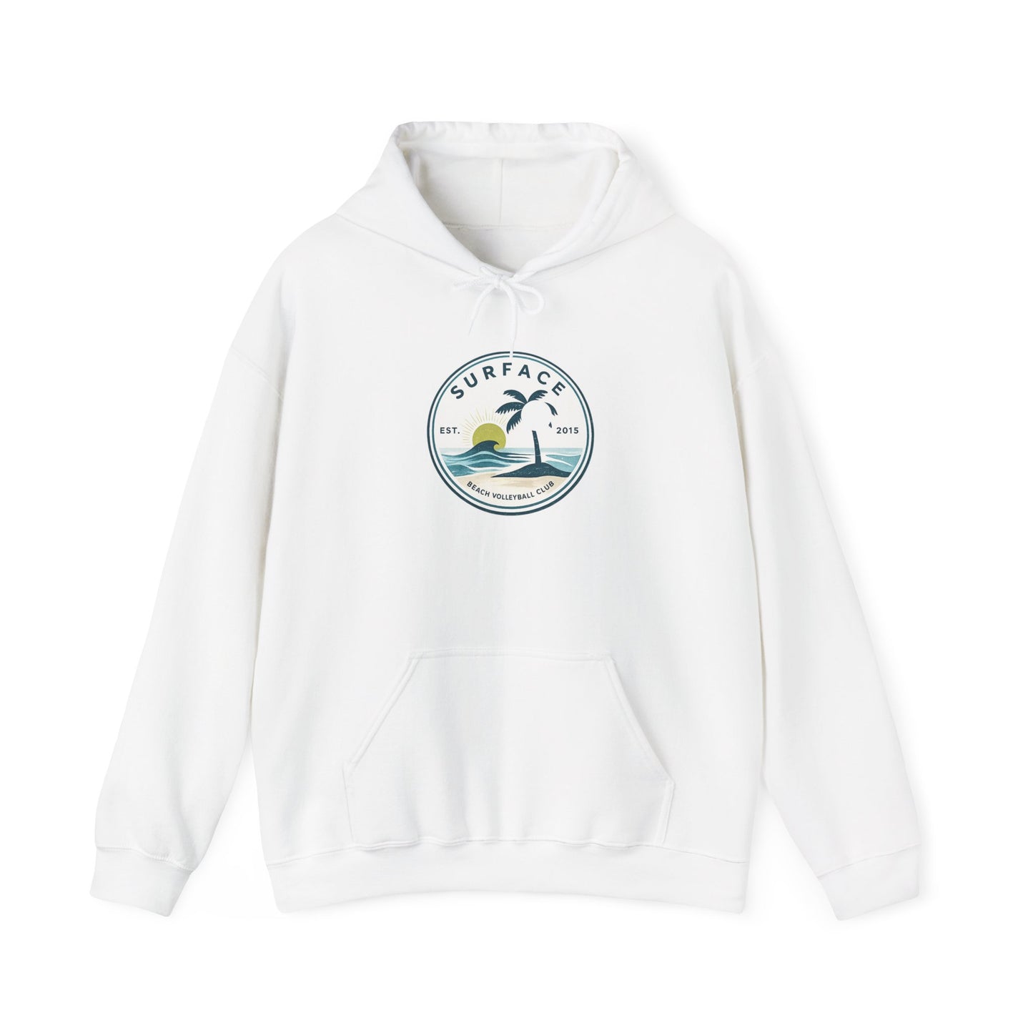 Surface Surf Hoodie – Beach Graphic Pullover with Ocean Logo