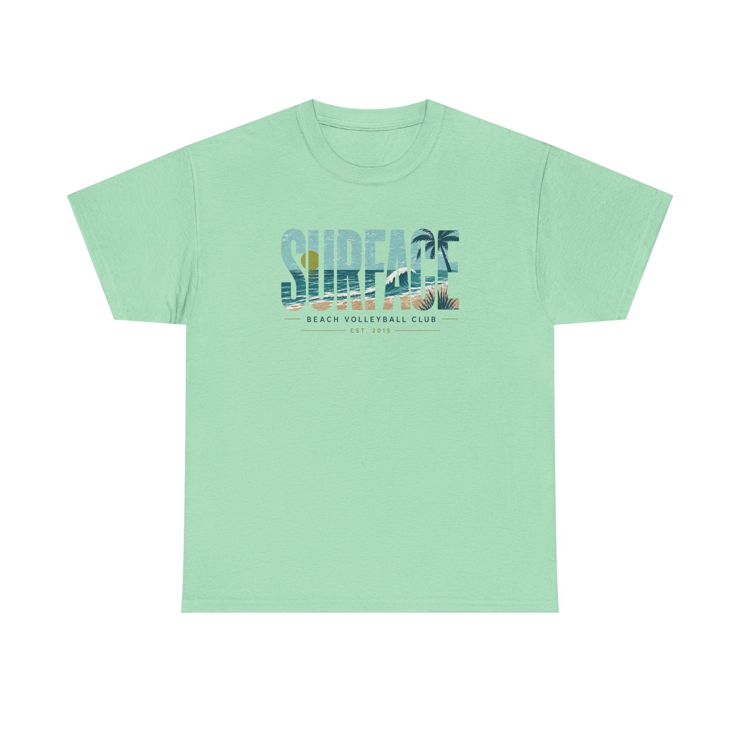 Surface Beach Volleyball Club T-Shirt — Coastal Surf Graphic Tee
