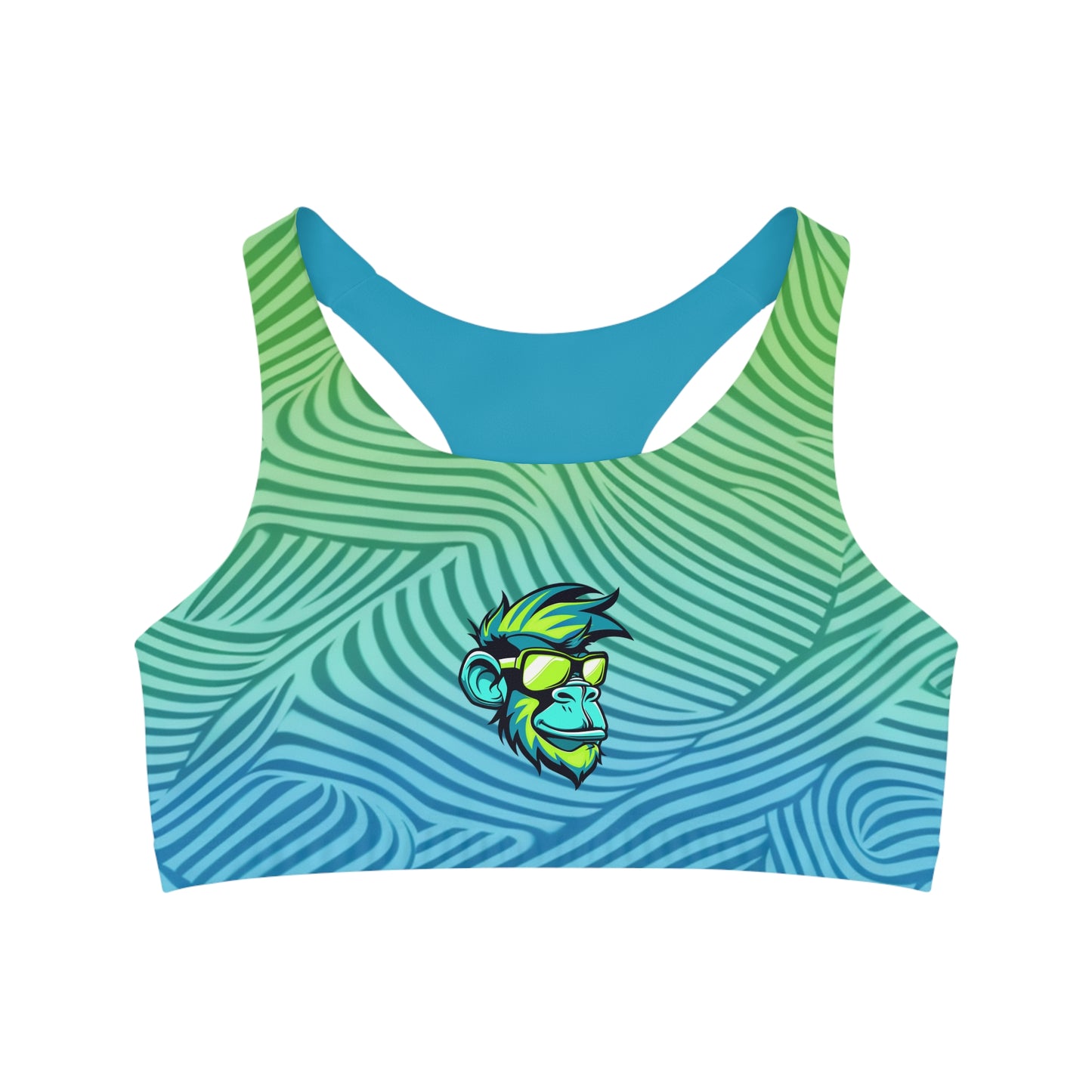 Mascot Surface Beach Volleyball Club Seamless Sports Bra (AOP)