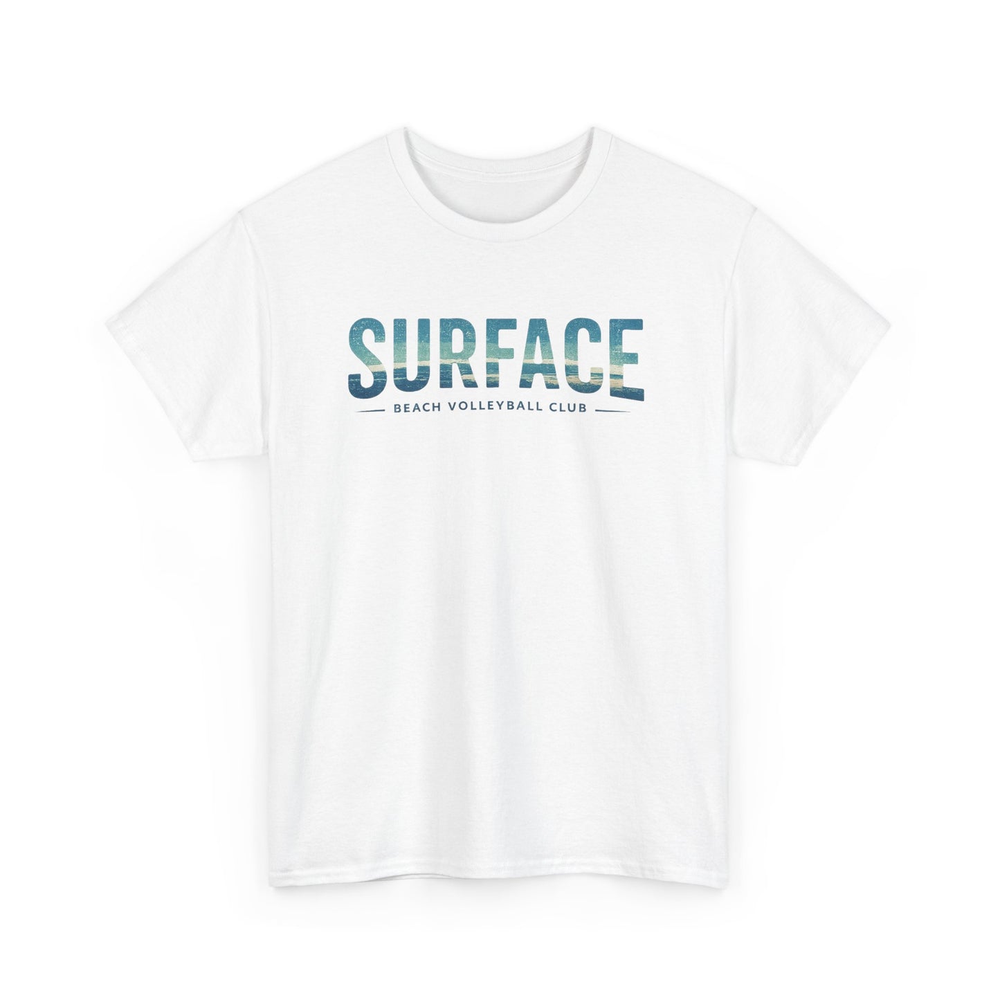 Surface Beach Club T-Shirt — Vintage Palm & Wave Logo Tee