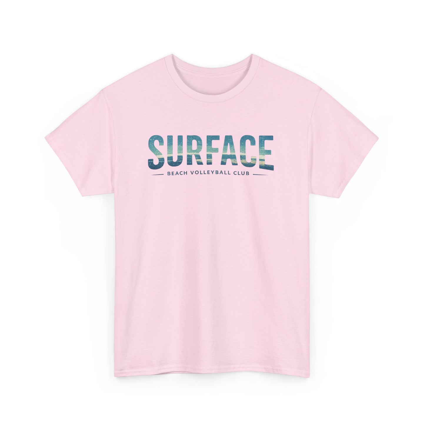 Surface Beach Club T-Shirt — Vintage Palm & Wave Logo Tee