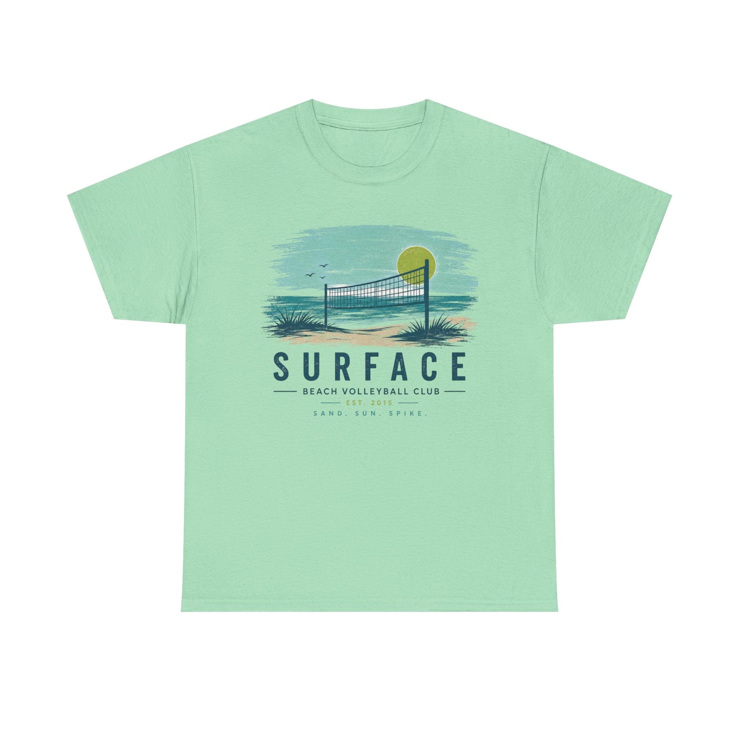 Surface Beach Volleyball Club T-Shirt – Vintage Coastal Volleyball Tee