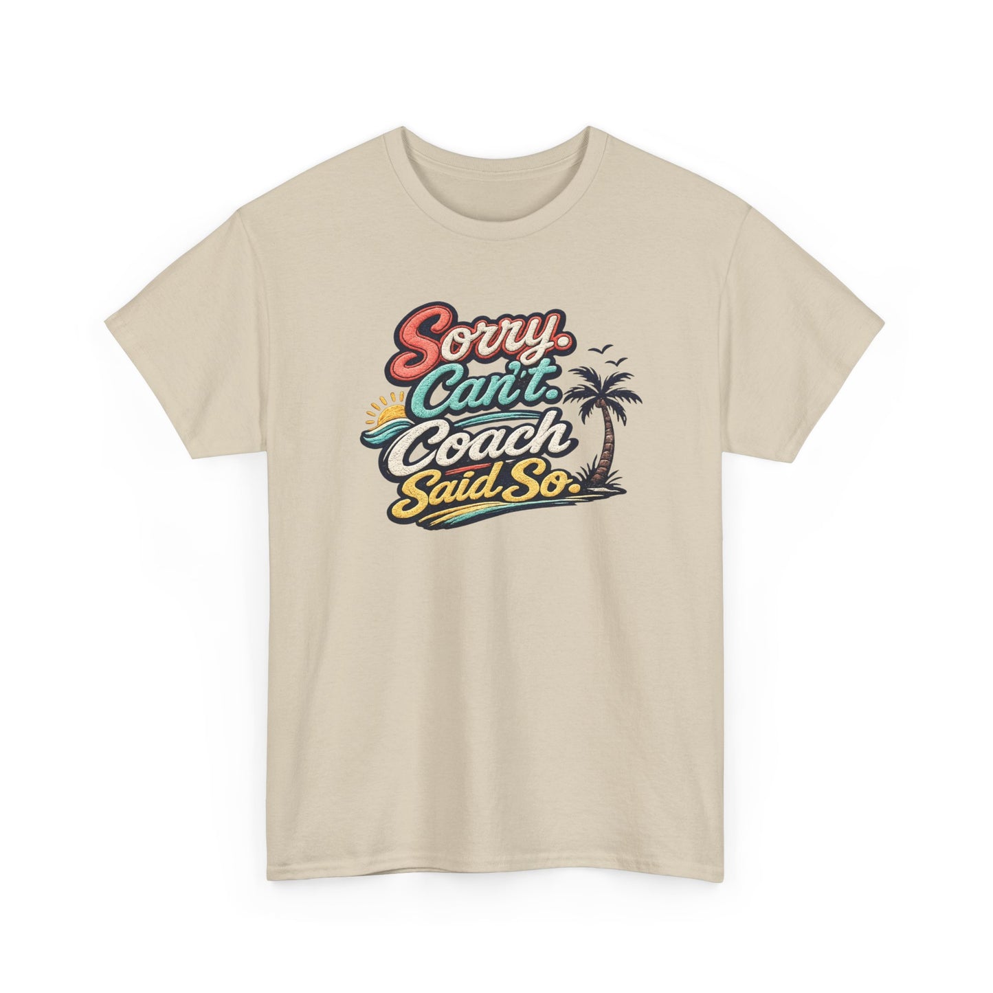 Beach Volleyball Tee — "Sorry, Can't. I’ve Got Beach Volleyball" Retro Graphic