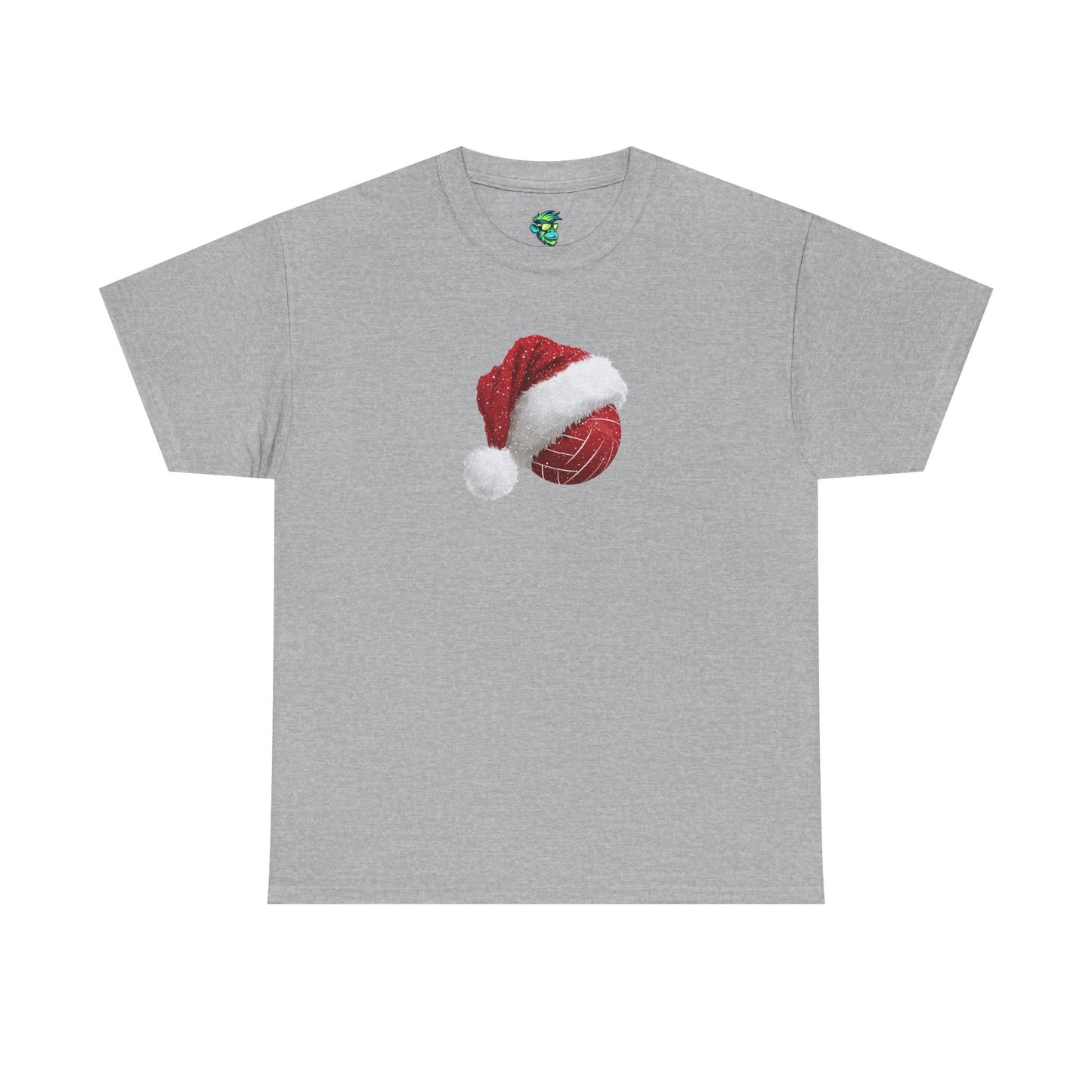 Volleyball Santa Hat Unisex Heavy Cotton Tee