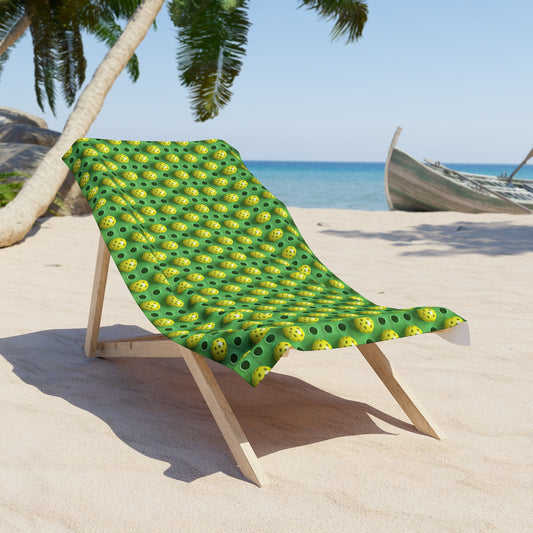 Moda Urbano Pickleball Striped Beach Towel