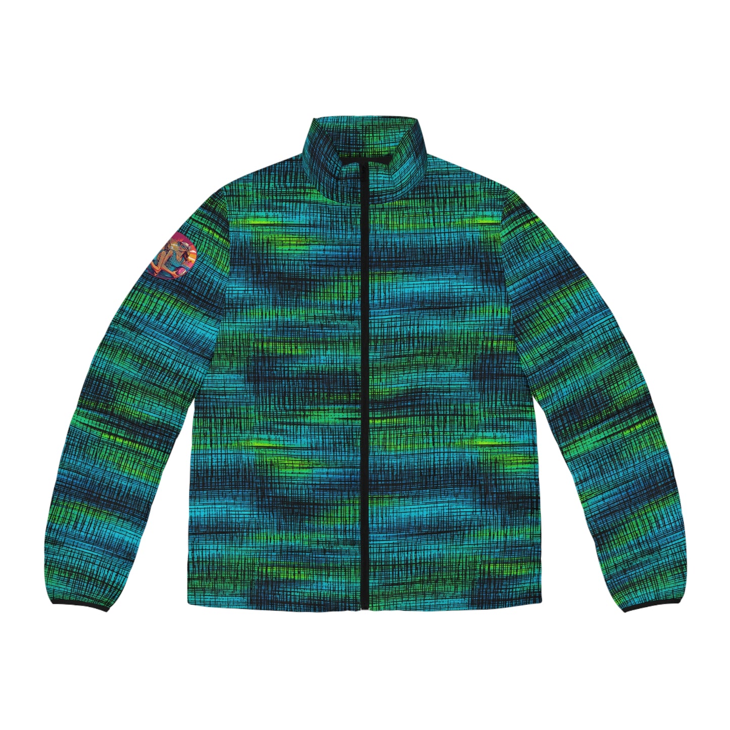 Surface Beach Volleyball Club Men's Puffer Jacket (AOP)