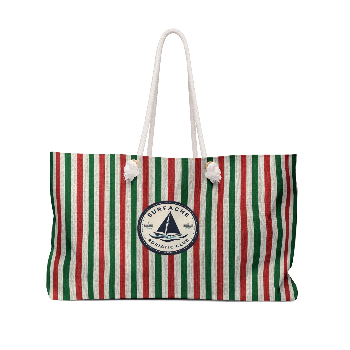 Surfache Flag Inspired Adriatic Club Weekender Bag — Coastal Travel Tote