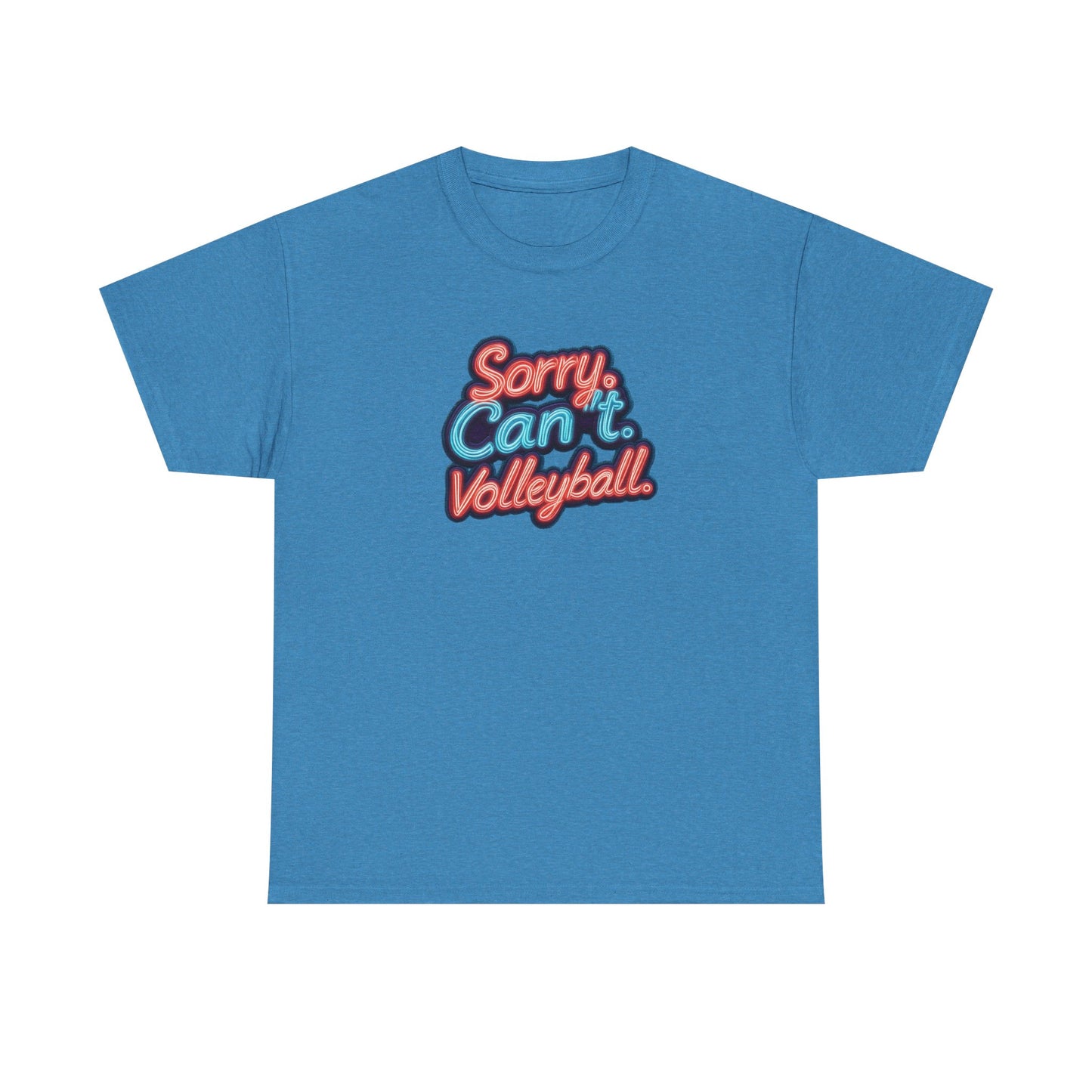 Sorry Can’t Volleyball Unisex Heavy Cotton Tee