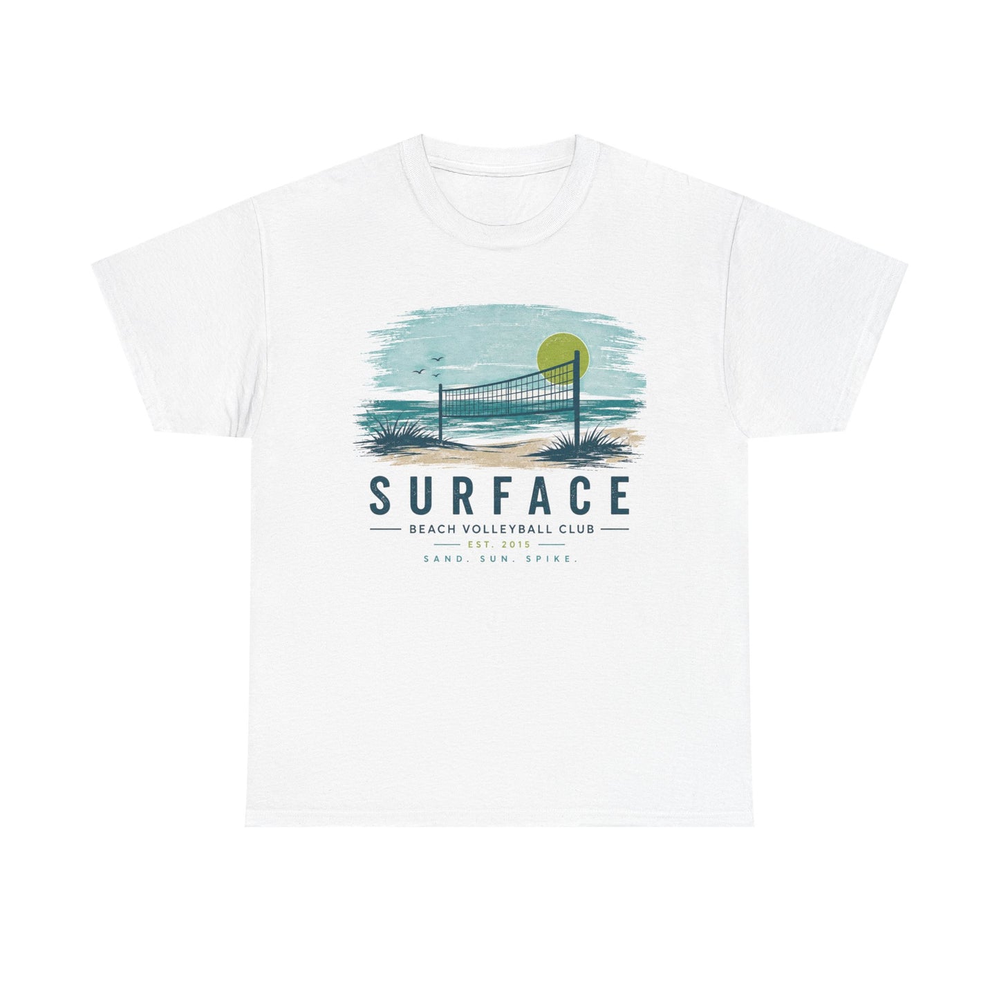 Surface Beach Volleyball Club T-Shirt – Vintage Coastal Volleyball Tee