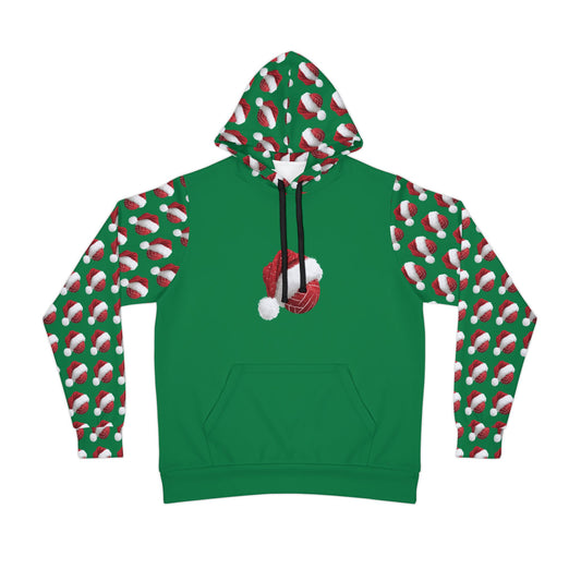 Santa Hat Volleyball Sublimated Designer Athletic Hoodie
