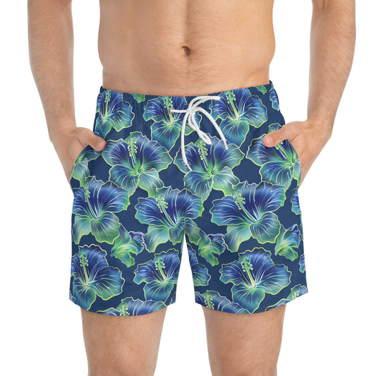 Moda Urbano Hibiscus  Modern Swim Trunks