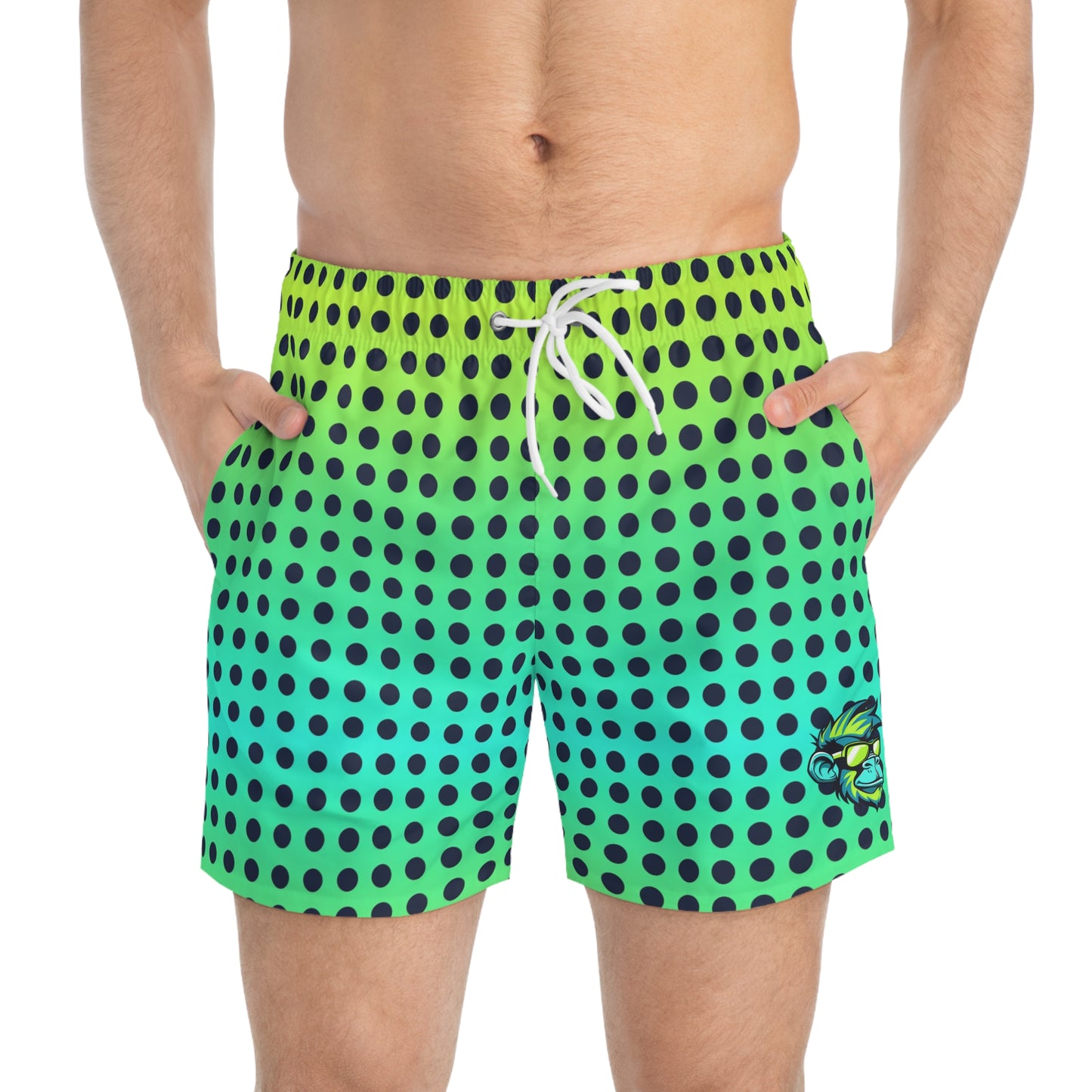 Mascot Surface Beach Volleyball Club Dotted Ombré Modern Swim Trunks Volleys