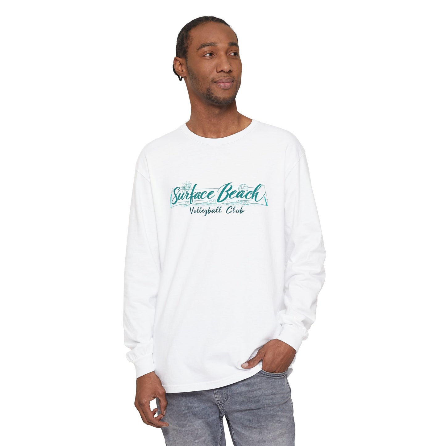 Surface Beach Volleyball Club Long Sleeve Tee — "Beach Player" Back Print
