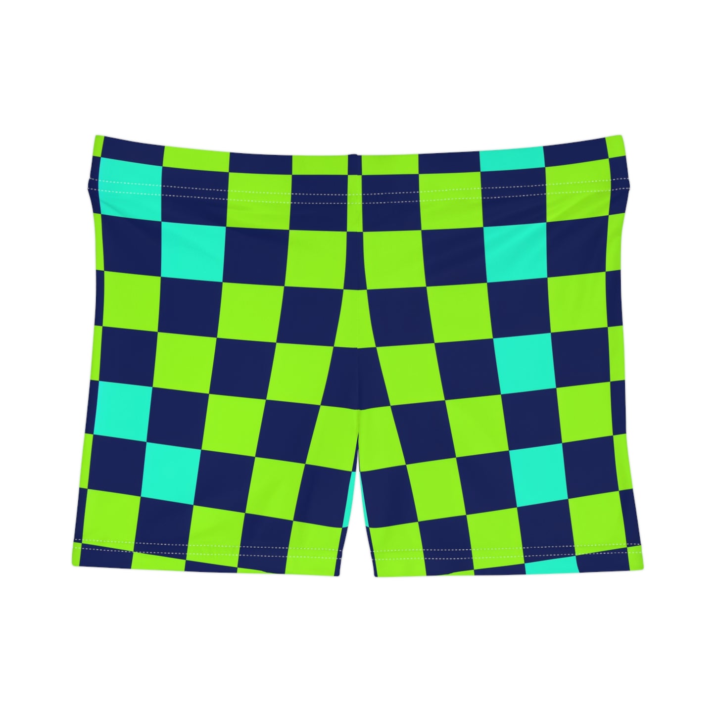 Checkered Surface Beach Volleyball Club Women's Spandex Volleys (AOP)