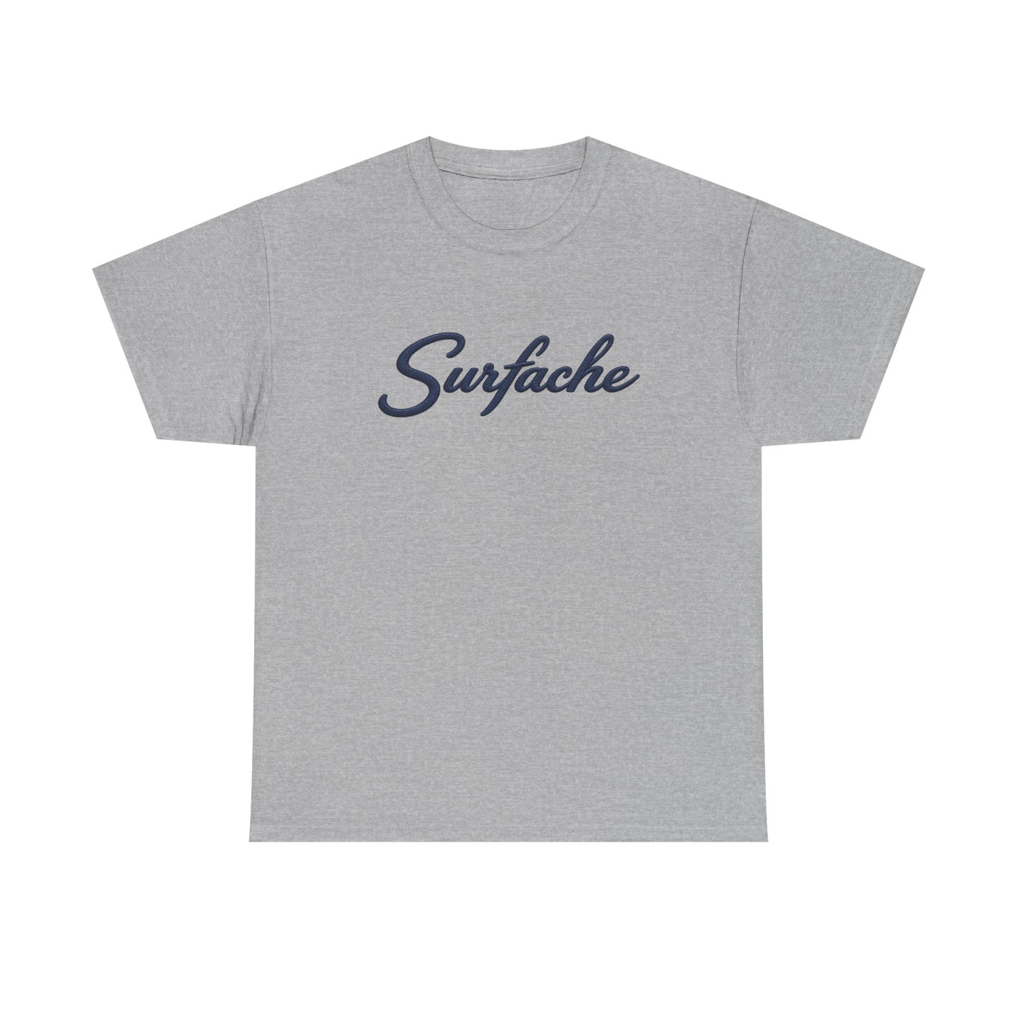 Surfache Logo Tee — Retro Script Front & Manta Ray Patch Back