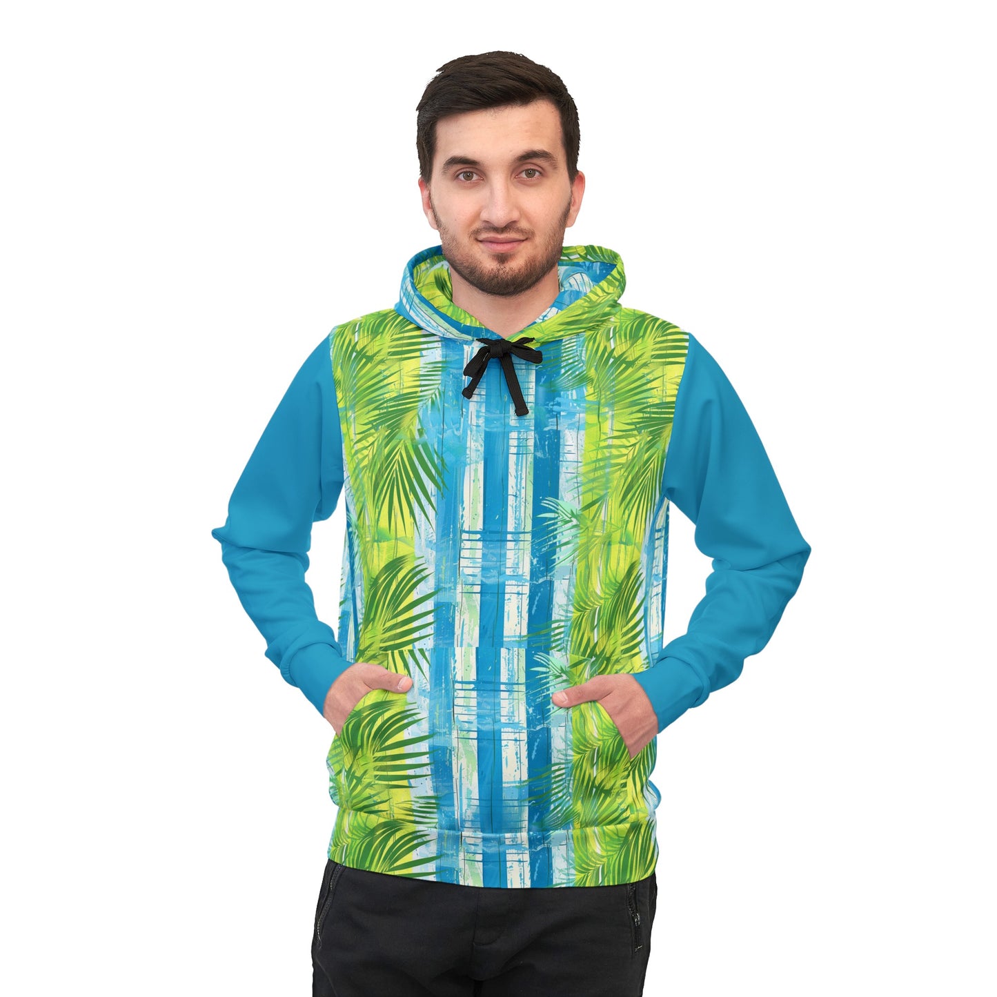 Moda Urbano Striped Color Block Sublimated Designer Athletic Hoodie