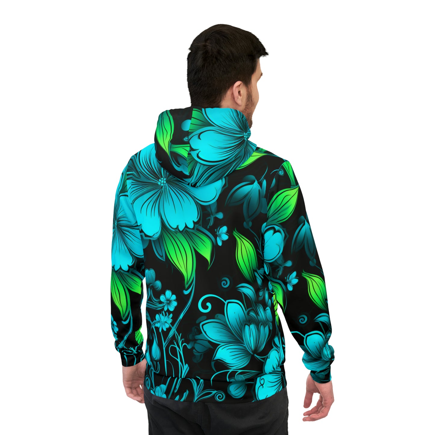 Mascot Surface Beach Volleyball Club Floral Logo Sublimated Designer Athletic Hoodie