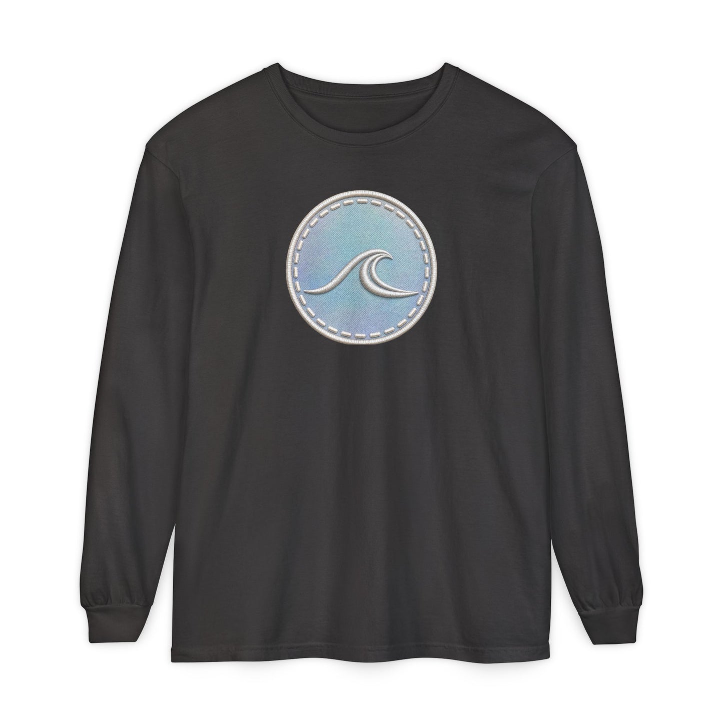 Surfache Opal Wave Icon Long Sleeve Tee -Graphic T-Shirt