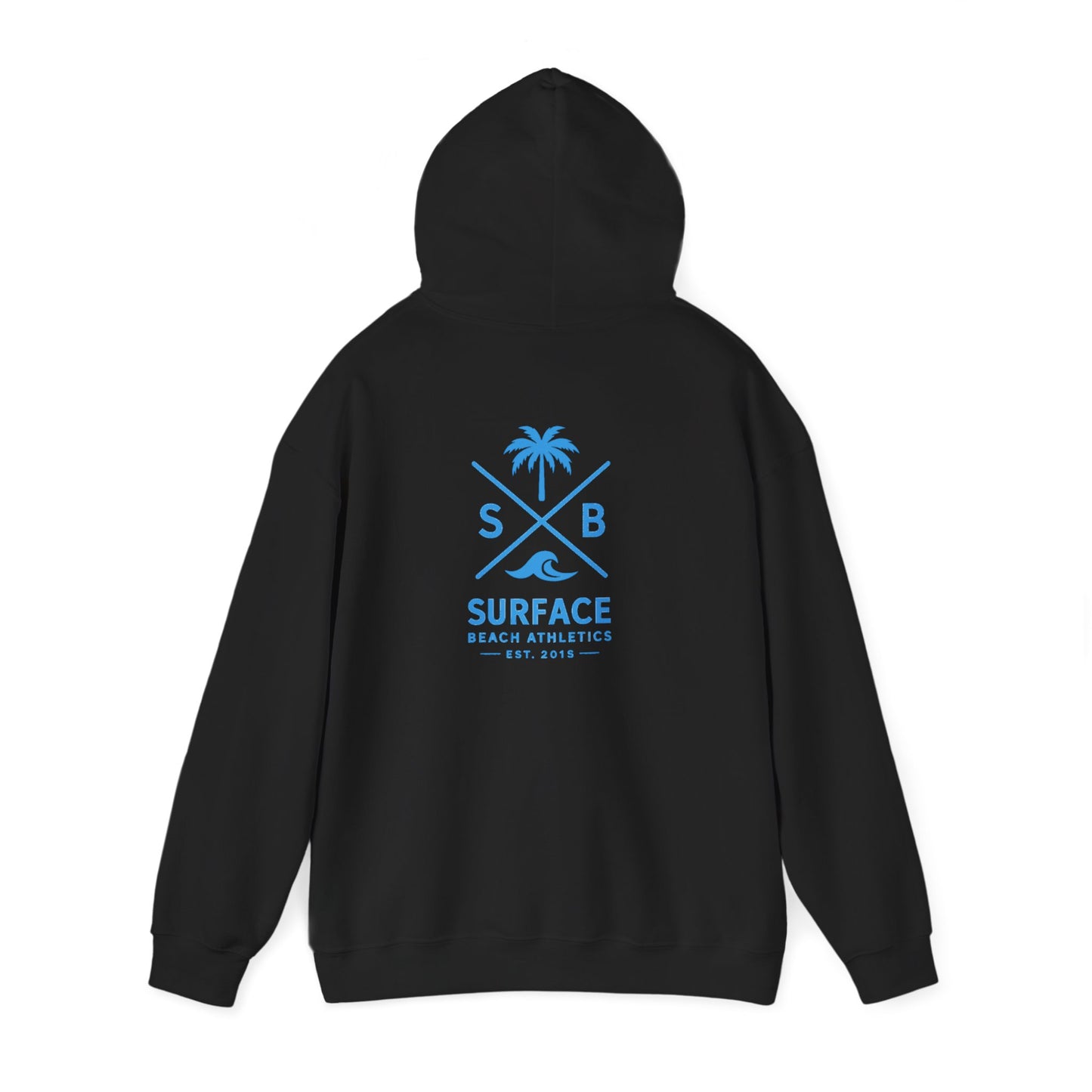 Surface Beach Athletics Hoodie — Palm Tree Surf Logo Pullover