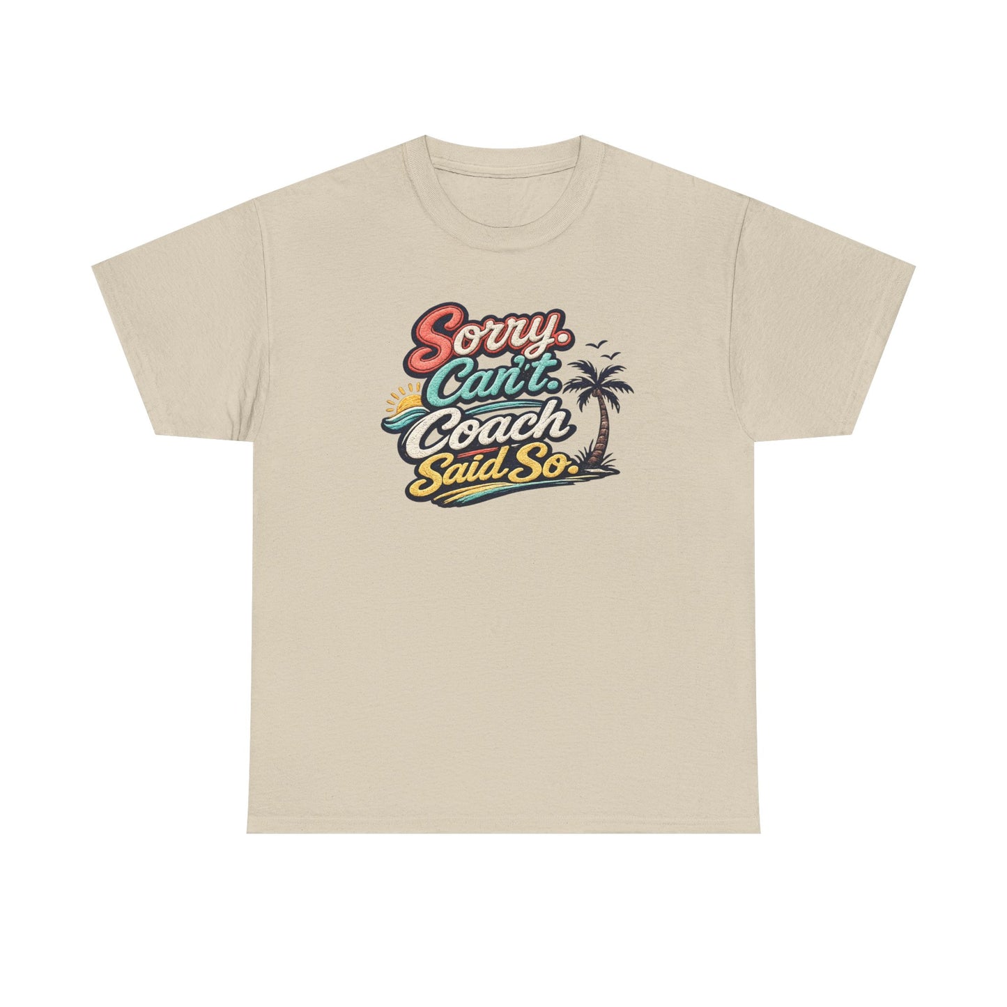 Beach Volleyball Tee — "Sorry, Can't. I’ve Got Beach Volleyball" Retro Graphic