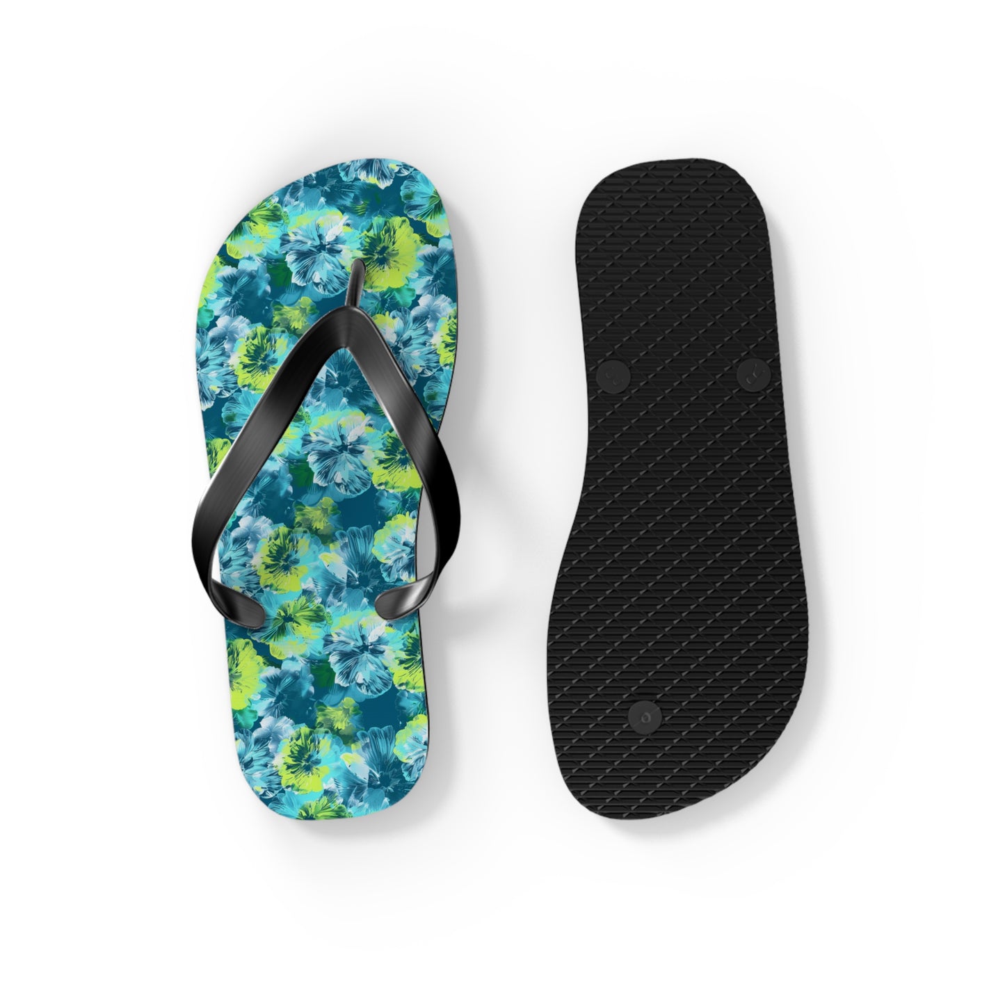 Floral Surface Beach Volleyball Club Designer Flip Flops