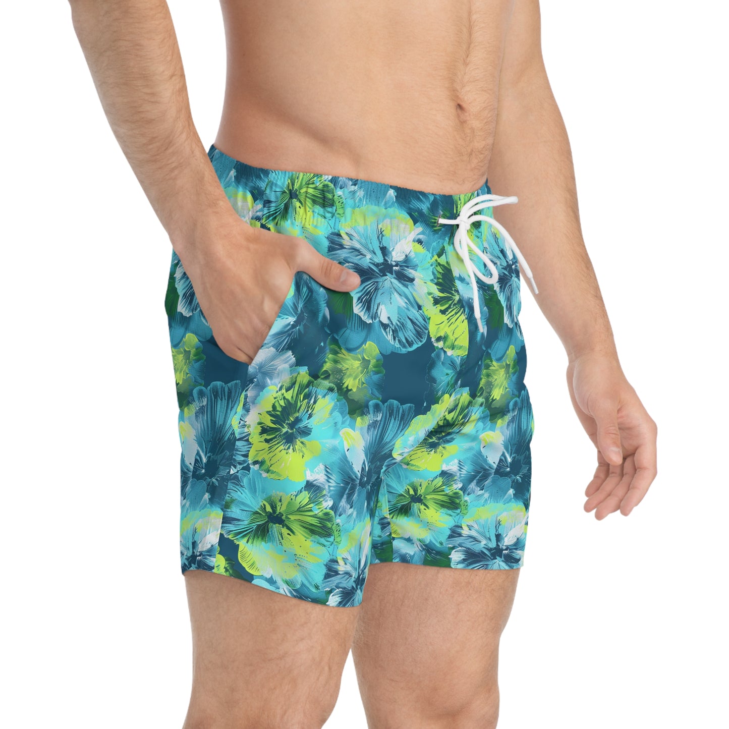 Hibiscus Icon Surface Beach Volleyball Club Modern Swim Trunks