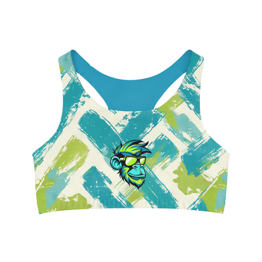 Mascot Surface Beach Volleyball Club Seamless Sports Bra (AOP)