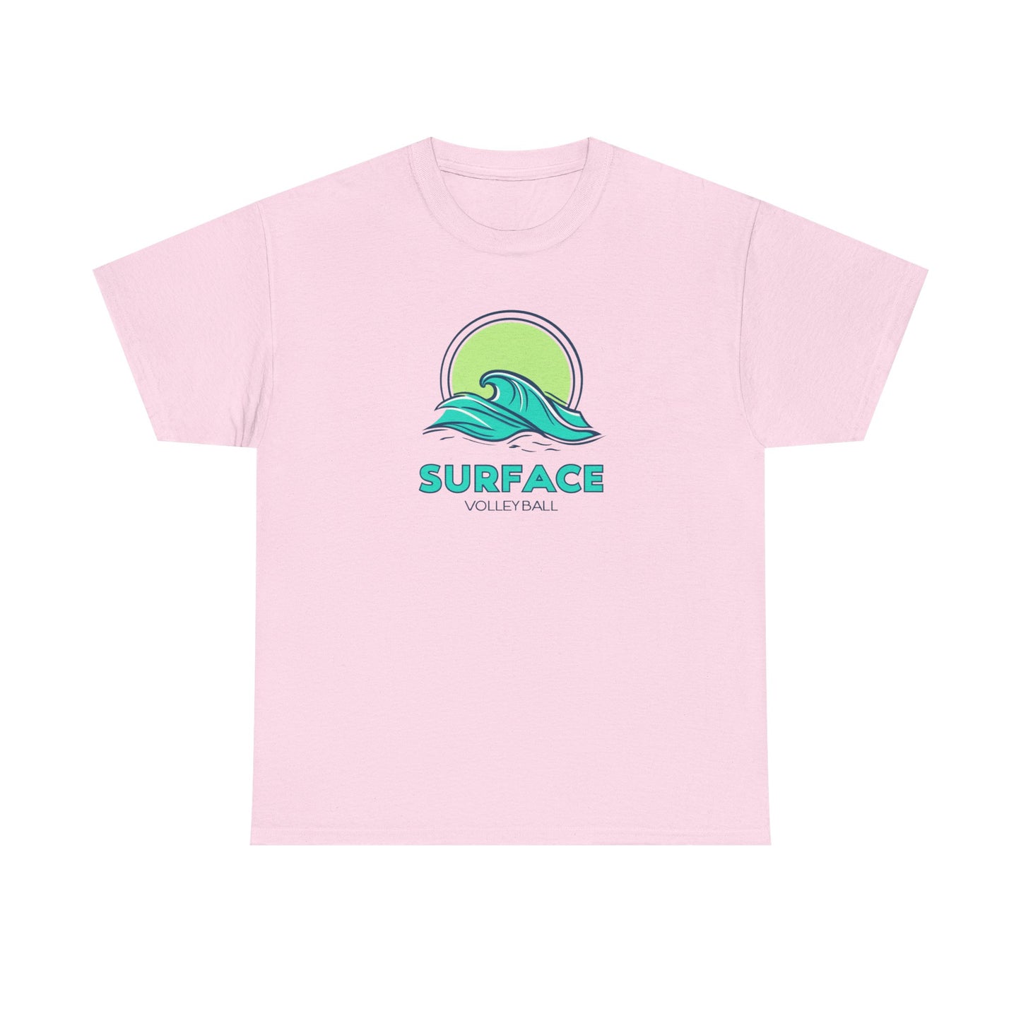 Surface Volleyball Tee — Retro Wave Surf Logo T‑Shirt
