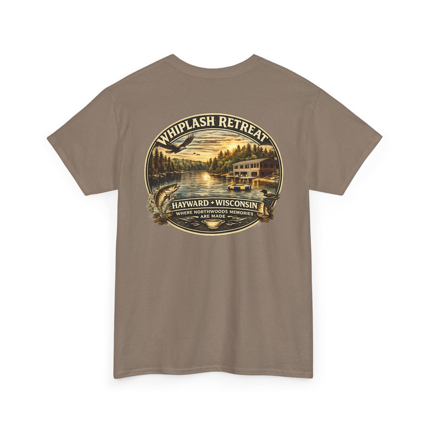 Whiplash Retreat T-Shirt — Vintage Lakeside Hayward Wisconsin Tee