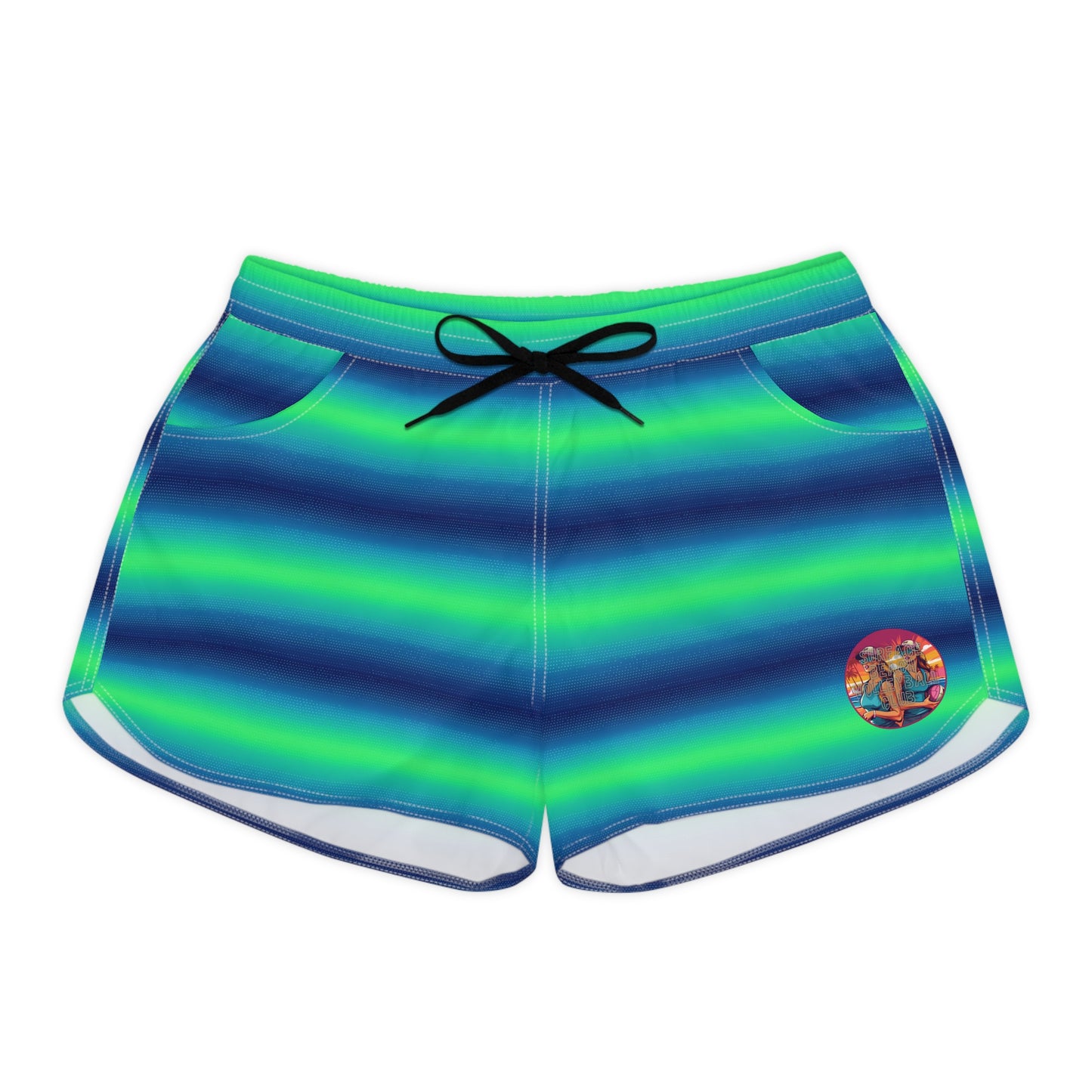 Surface Beach Volleyball Club Color Fade Cover Up Women's Casual Shorts (AOP)