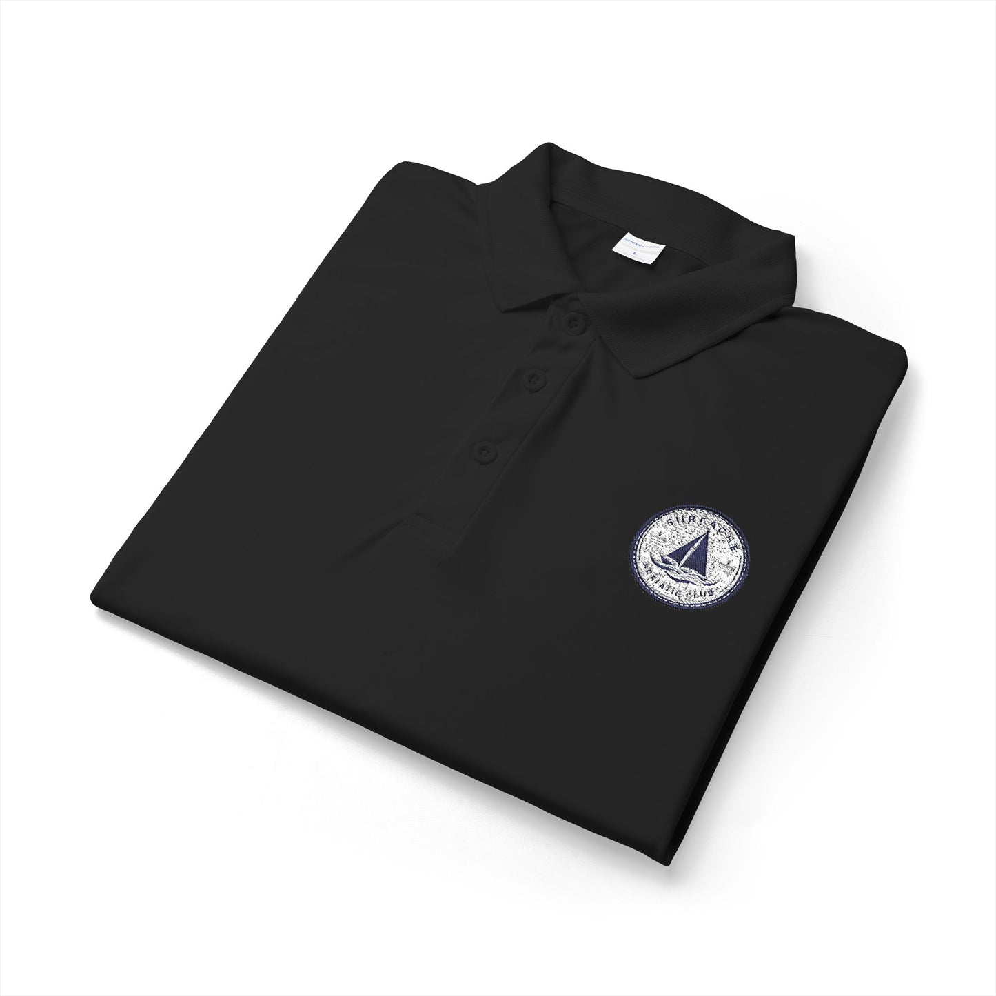 Surfache Embroidered Sailboat Polo Shirt - Nautical Club Performance Polo