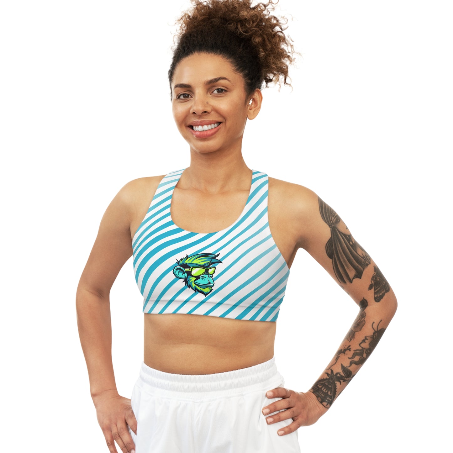 Mascot Surface Beach Volleyball Club Seamless Sports Bra (AOP)