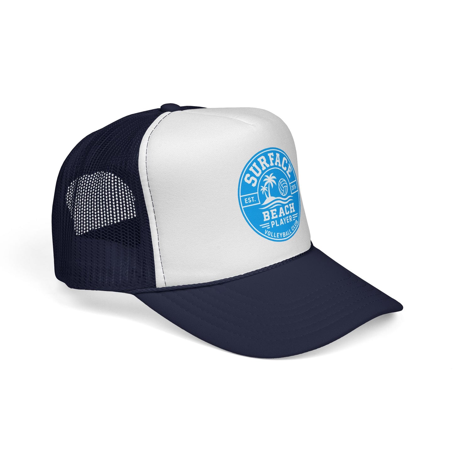 Surface Beach Volleyball Logo Trucker Caps | Surf Palm Volley Patch
