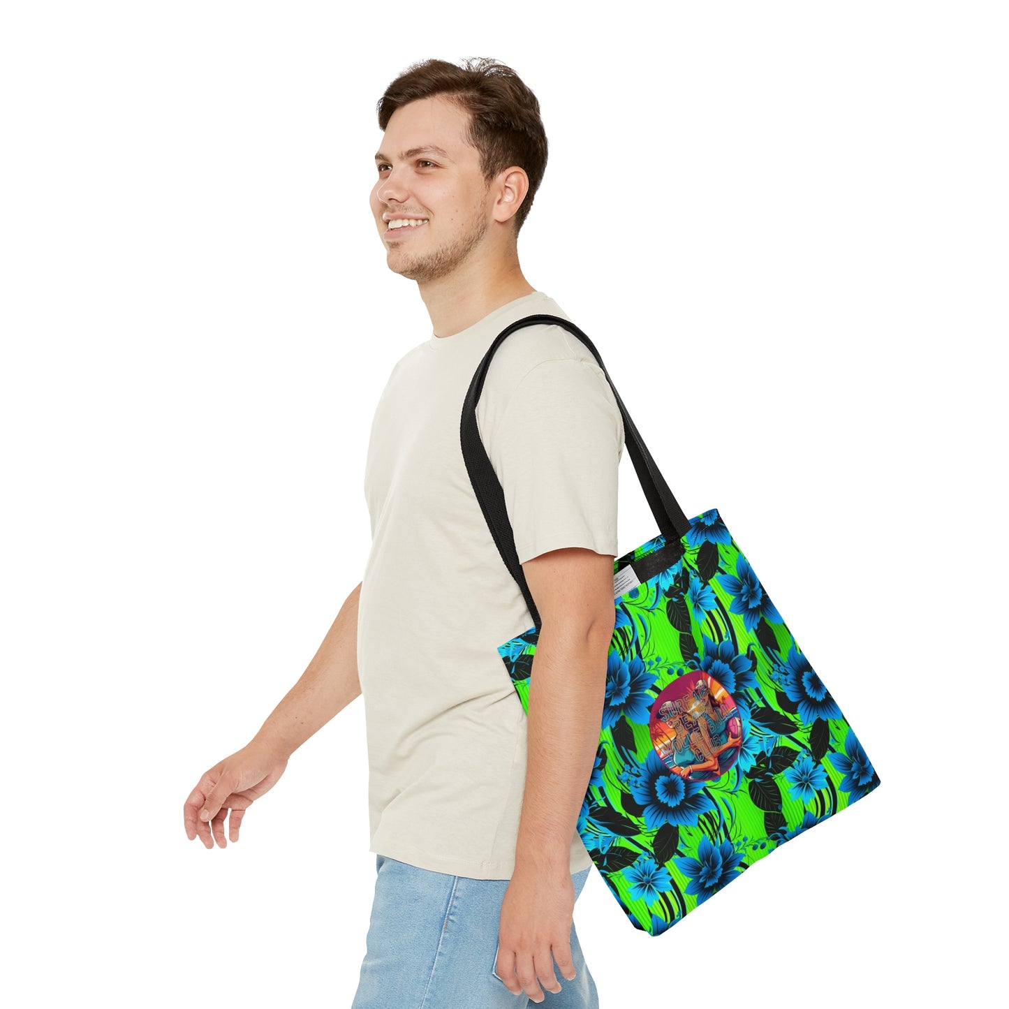 Surface Beach Volleyball Floral Logo Tote Bag (AOP)