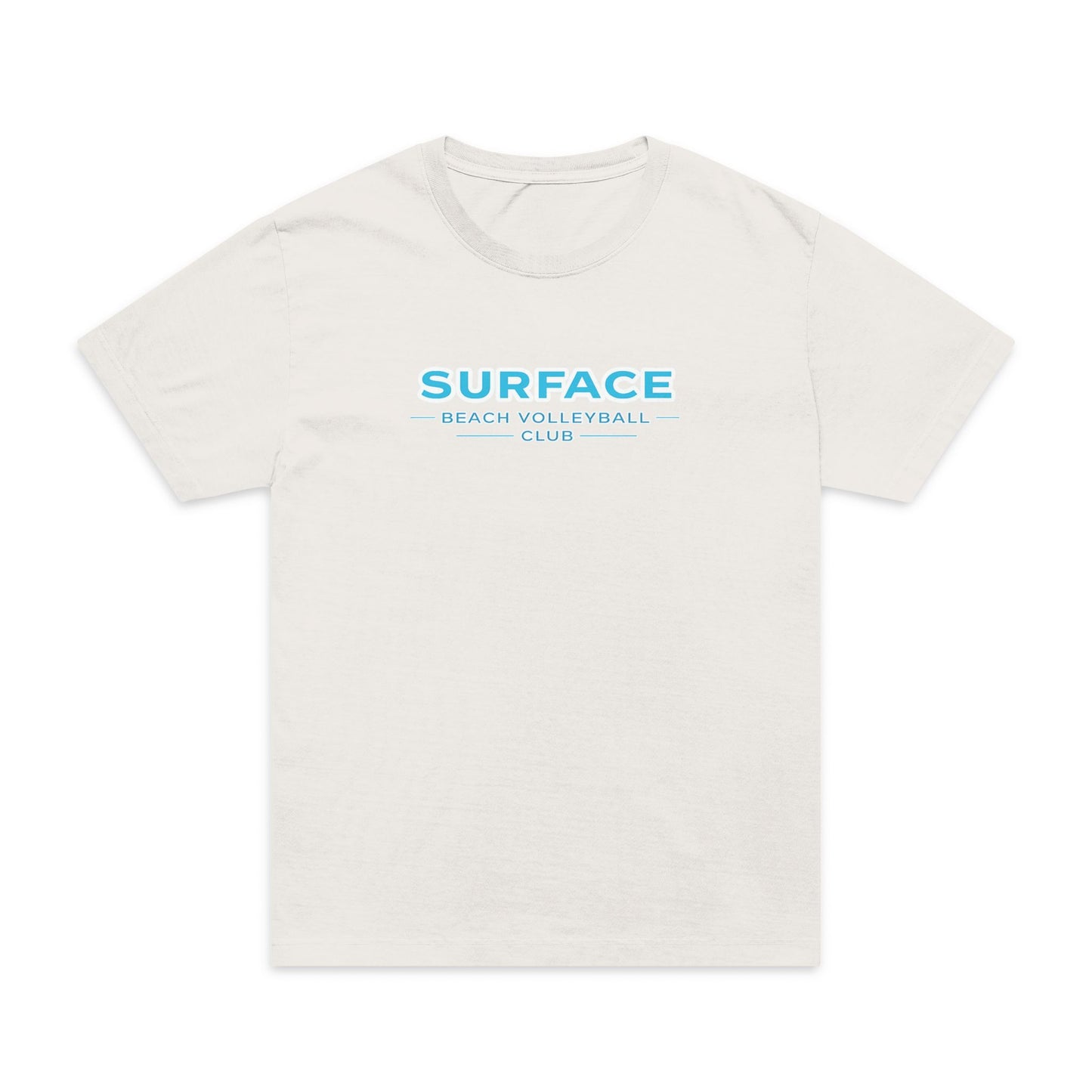 Surfaced Beach Graphic T‑Shirt — "SURFACE: Ocean & Lifestyle Co." Design