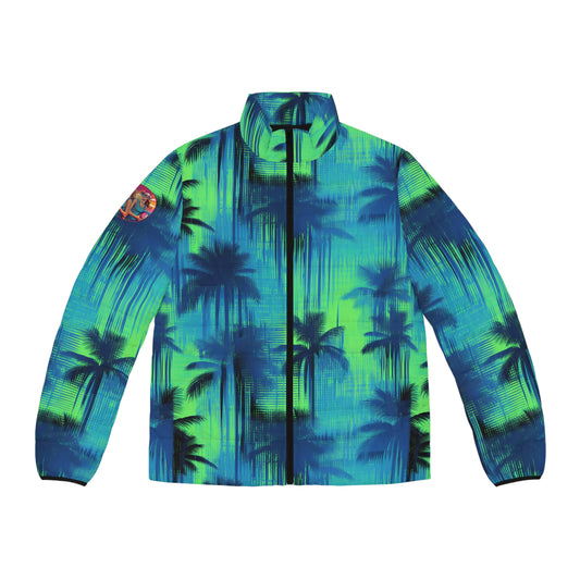 Surface Beach Volleyball Club Men's Puffer Jacket (AOP)